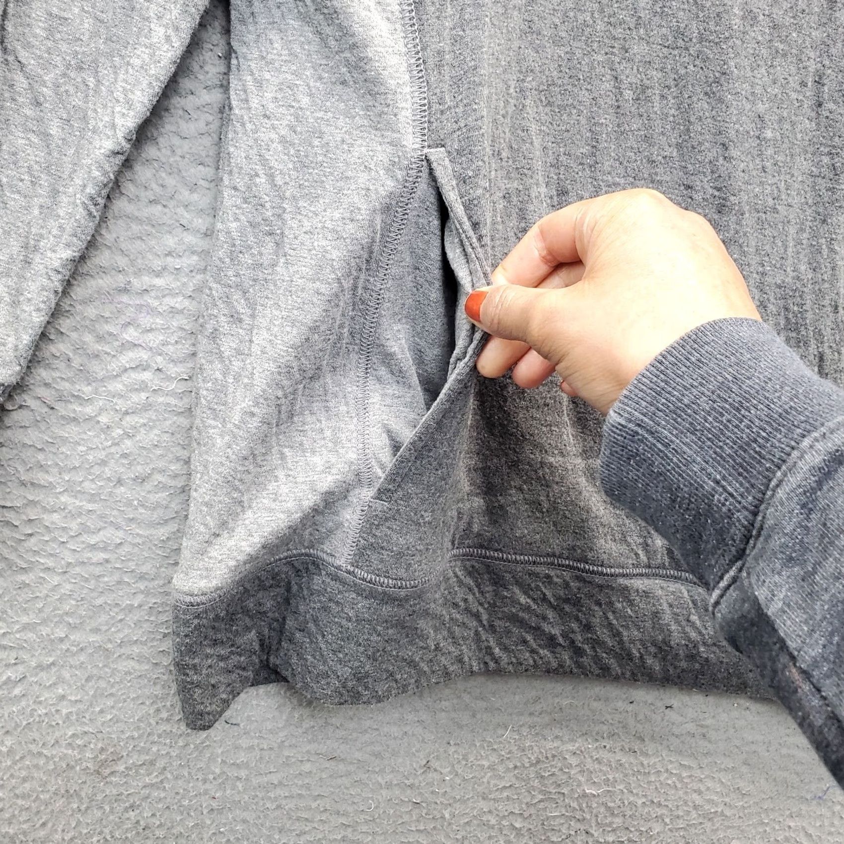 Eddie Bauer Eddie Bauer Sweatshirt Womens 2XL Gray Heather Long Sleeve Cowl Neck Outdoor Shirt Size XXL / US 16-18 / IT 52-54 - 4 Thumbnail