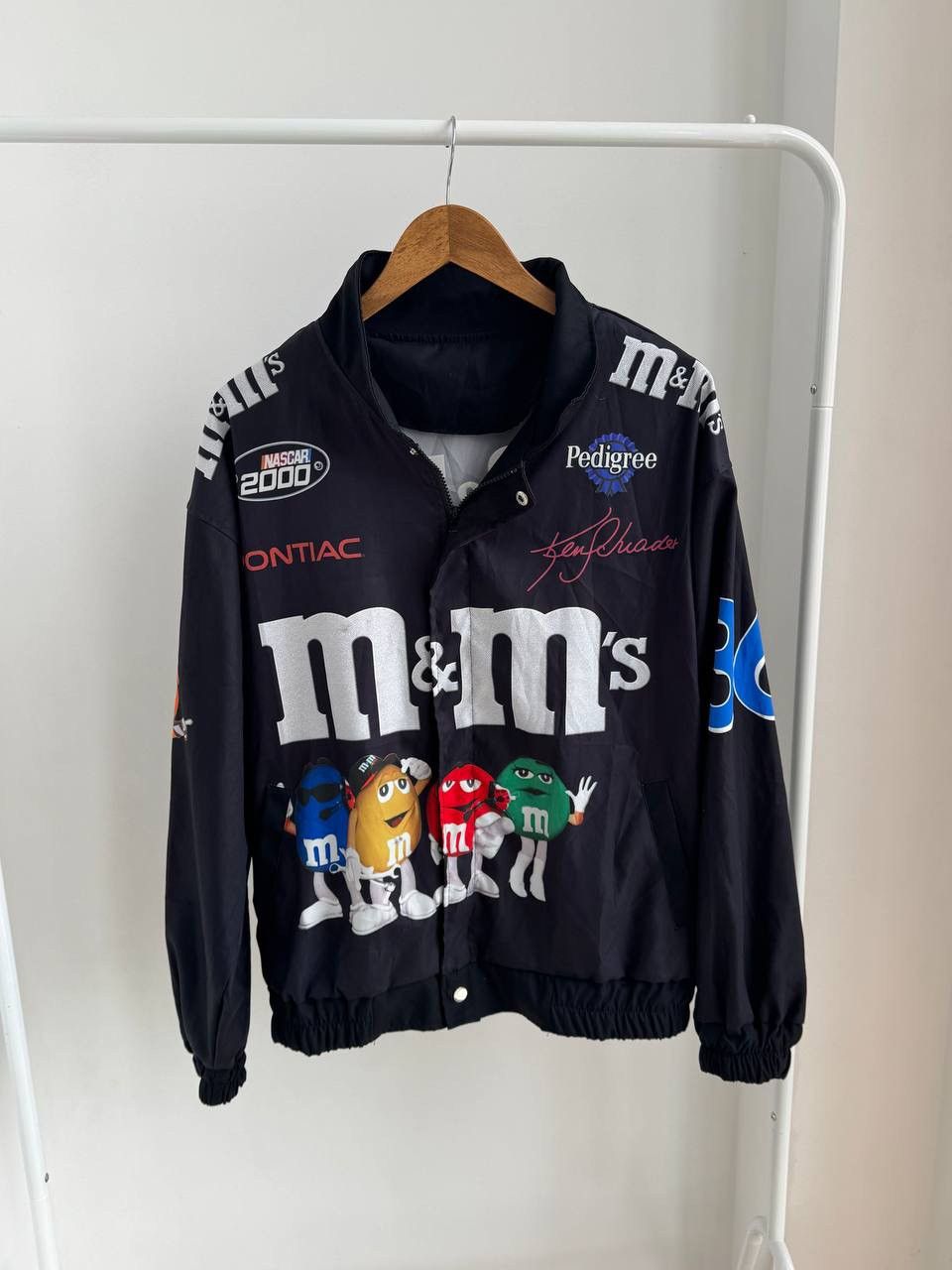 NASCAR NASCAR 2000 M&Ms VINTAGE RACING TEAM BOMBER JACKET Y2K Sz M Size US M / EU 48-50 / 2 - 1 Thumbnail