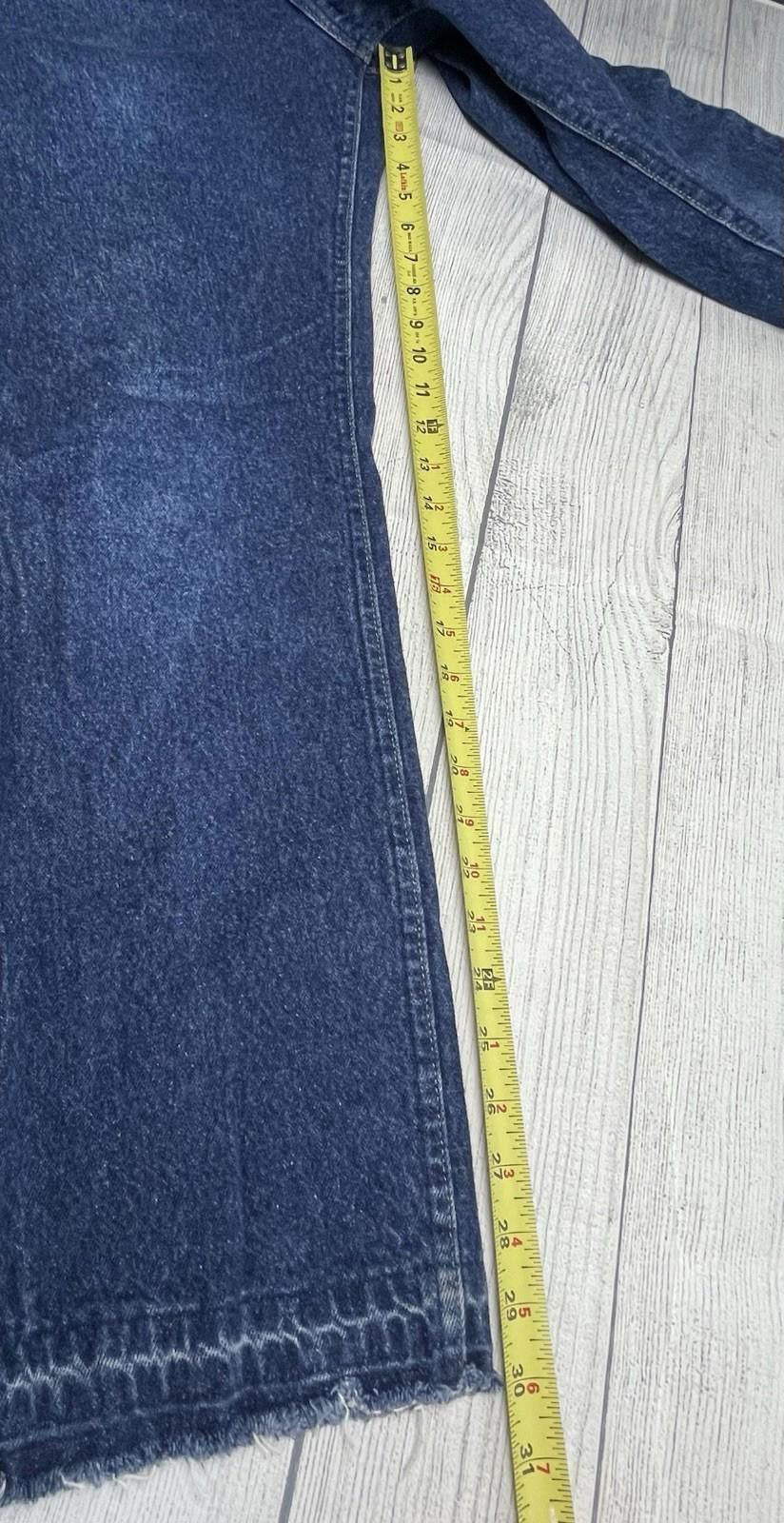 Lee Vintage Lee Jeans Mens 36x30 Dark Wash 80s Size US 36 / EU 52 - 5 Thumbnail