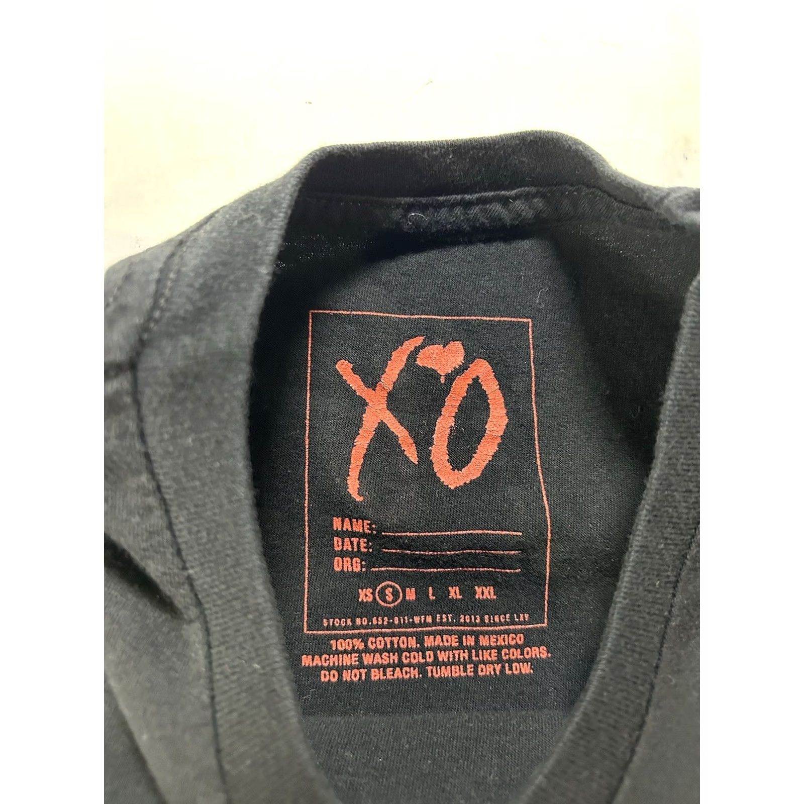 Vintage The Weekend XO Starboy Legend Of The Fall 2017 World Tour Tee Small Black Size US S / EU 44-46 / 1 - 5 Thumbnail