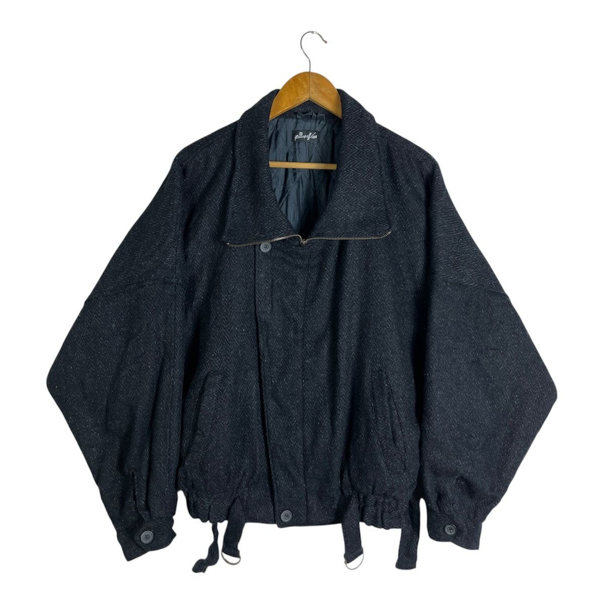Issey Miyake Vintage Issey Miyake Inspired Powerful Vise Wool Bomber Size US L / EU 52-54 / 3 - 1 Thumbnail