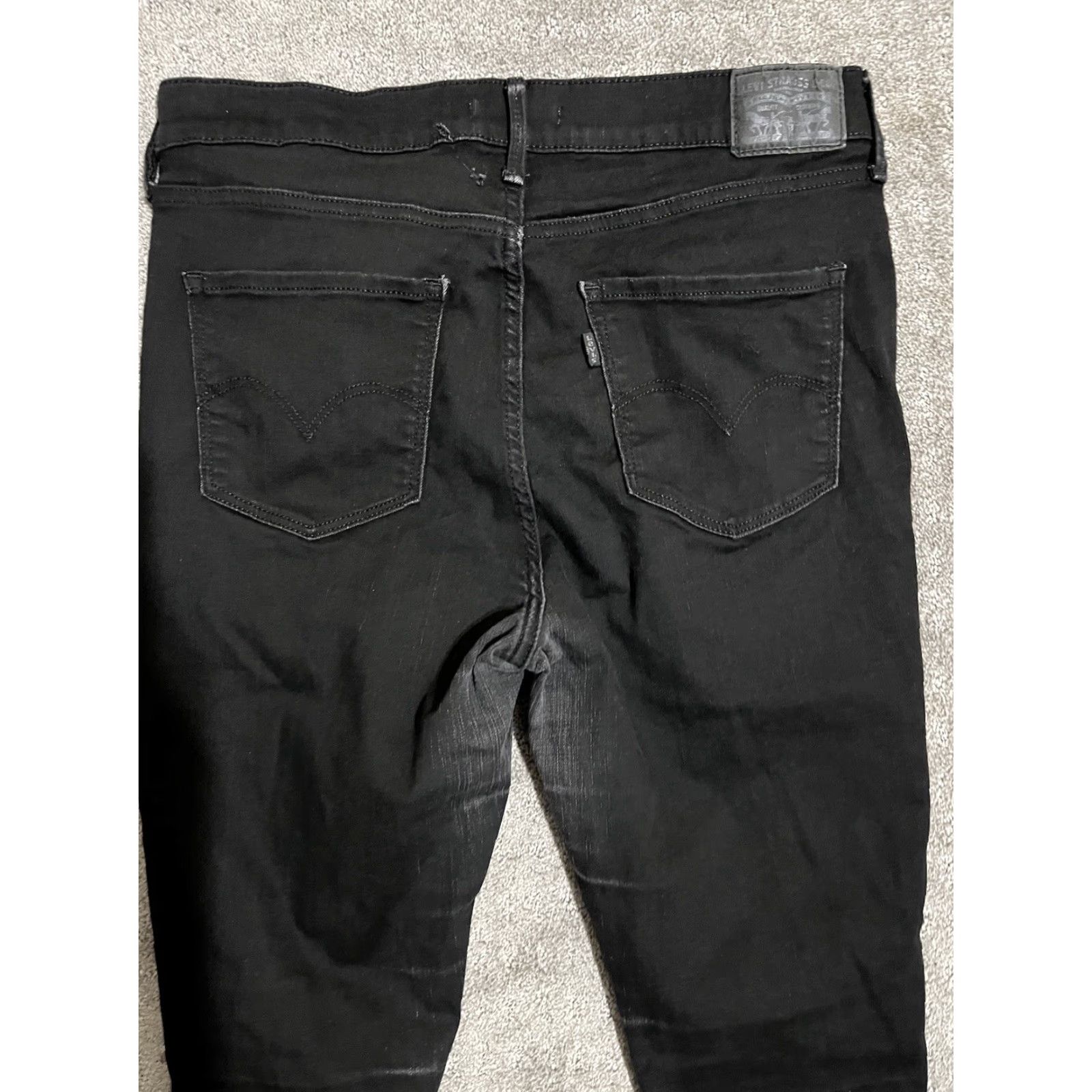 Levi's Levi's 720 High Rise Skinny Jeans - Women - Size 32 - Black Denim - 30in Inseam - Dark Wash - Regular Fit Size 24" / US 00 / IT 34 - 2 Thumbnail
