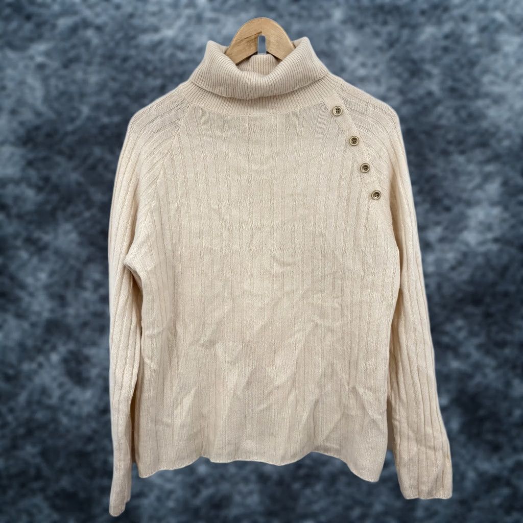 J.McLaughlin J. McLaughlin Sweater Large Cashmere Wool Quiet Luxury Old Money Preppy Academia Size L / US 10 / IT 46 - 1 Thumbnail