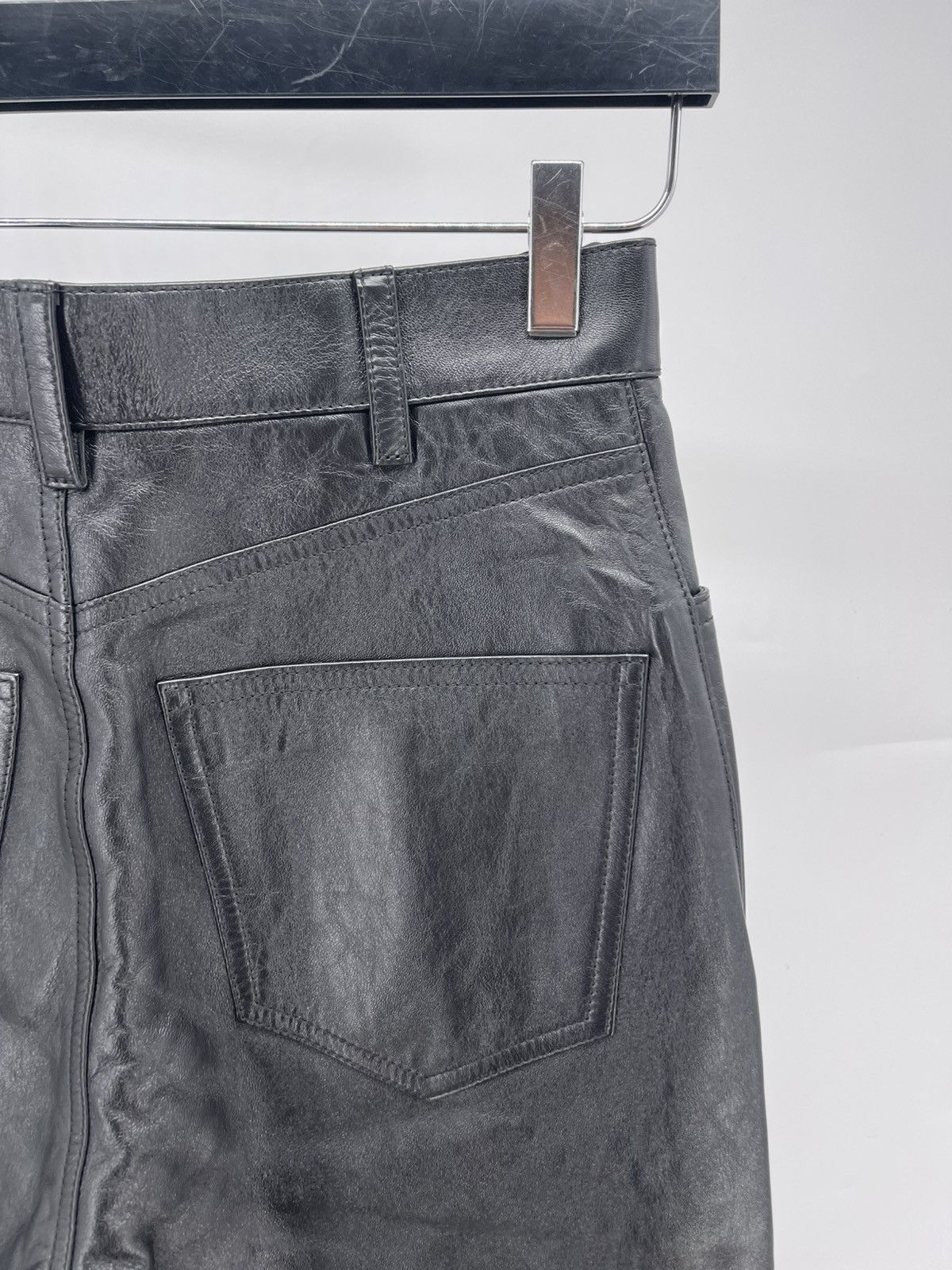 Celine Celine leather trousers Size 26" / US 2 / IT 38 - 3 Thumbnail