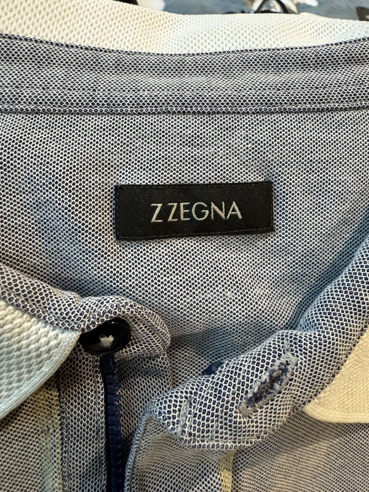Z Zegna Z Zegna Zip Up Polo Size US L / EU 52-54 / 3 - 4 Thumbnail