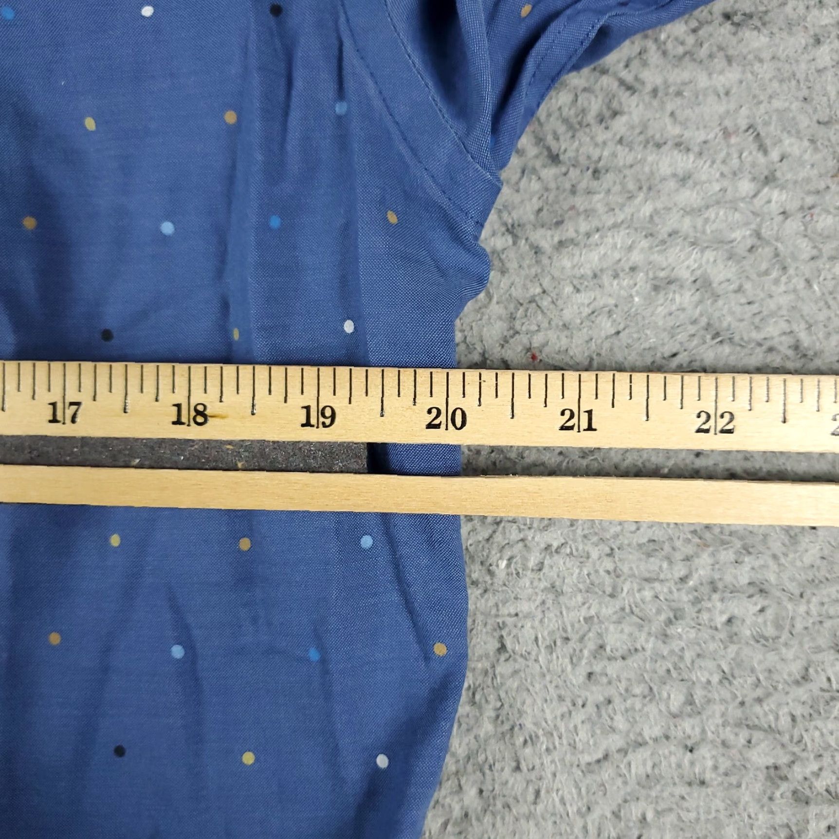 Tommy Hilfiger Tommy Hilfiger Shirt Mens 15.5 Blue Dress Button Up Long Sleeve Size 40R - 5 Thumbnail