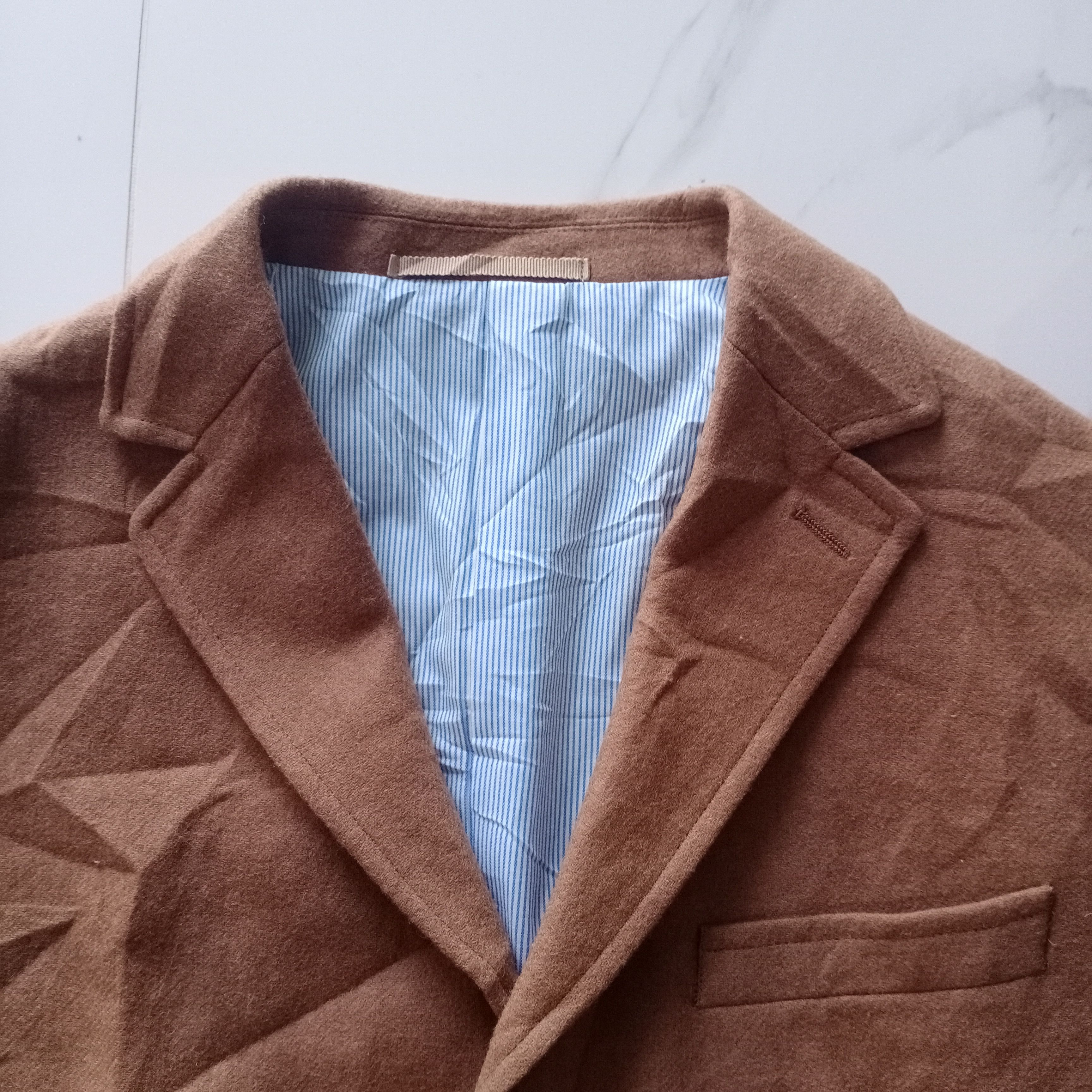 BEAUTY&YOUTH × Japanese Brand × United Arrows United Arrows Beauty & Youth Brown Long Coat Shetland Wool Size US M / EU 48-50 / 2 - 3 Thumbnail
