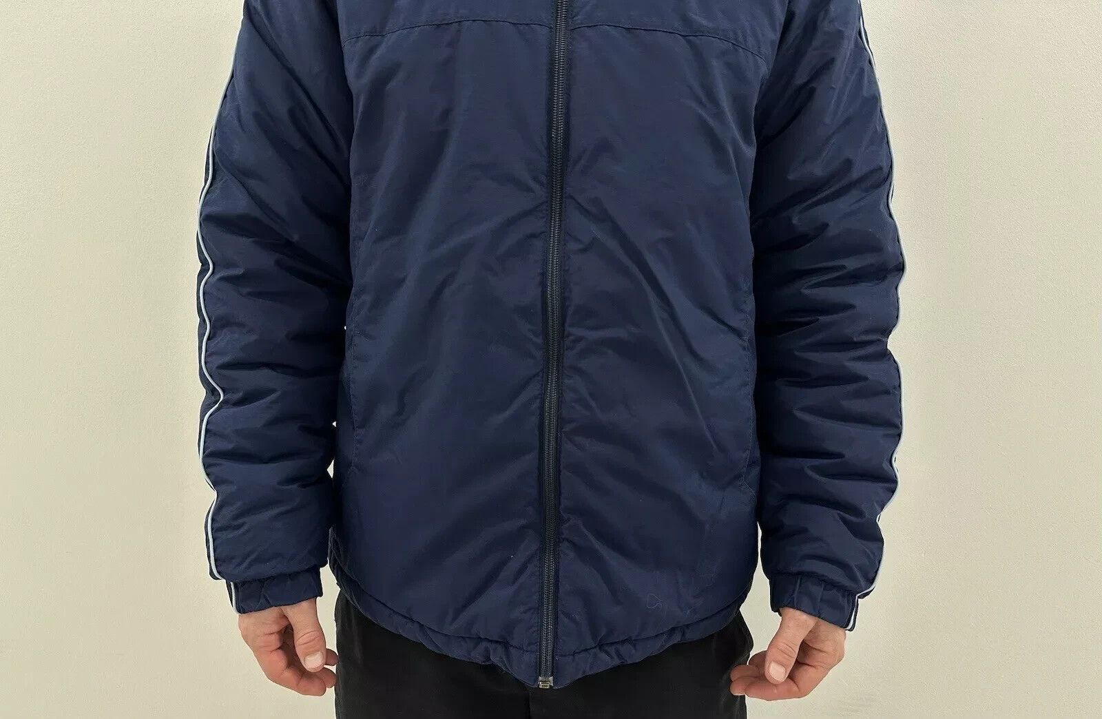 Nike VINTAGE Y2K 2000s NIKE JACKET BLUE LOGO WINTER PUFFER MENS Size US S / EU 44-46 / 1 - 4 Thumbnail