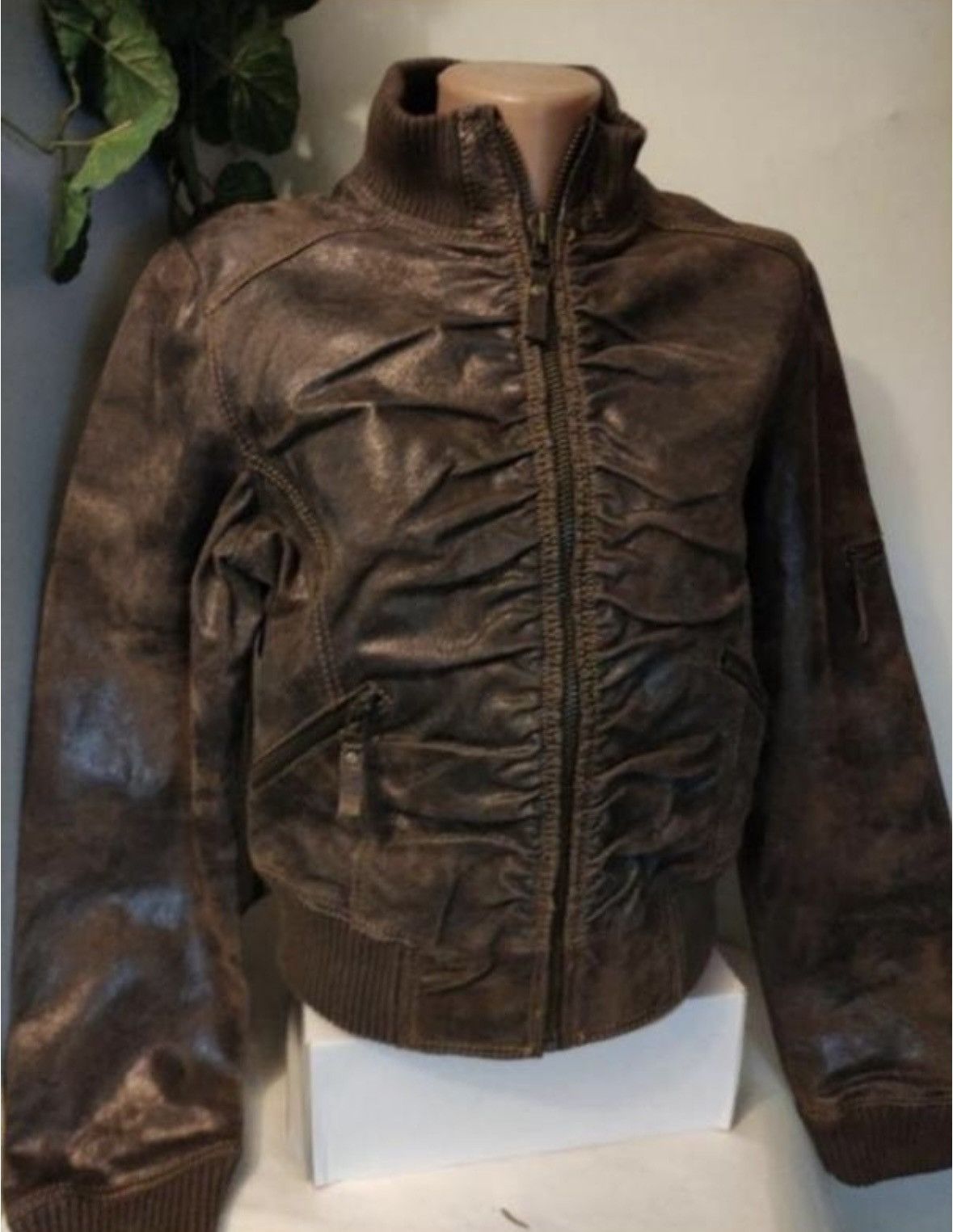 If Six Was Nine × Japanese Brand × Le Grande Bleu (L.G.B.) Vintage Japanese Ifsixwasnine Style Leather Bomber Jacket Size US S / EU 44-46 / 1 - 1 Thumbnail