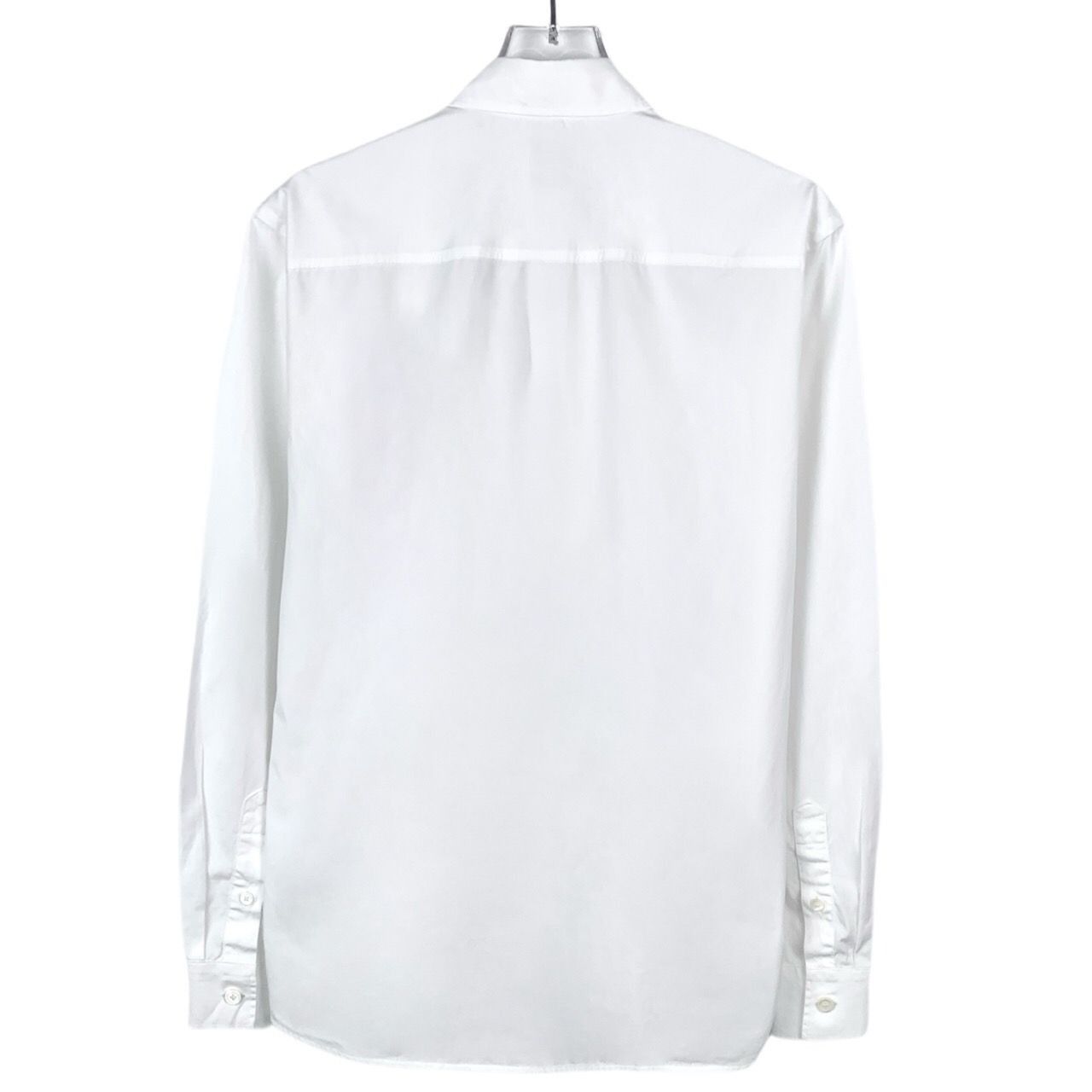 Burberry [Burberry] Embroidered Logo Lettering Notched Lapel White Co Size US XS / EU 42 / 0 - 8 Thumbnail