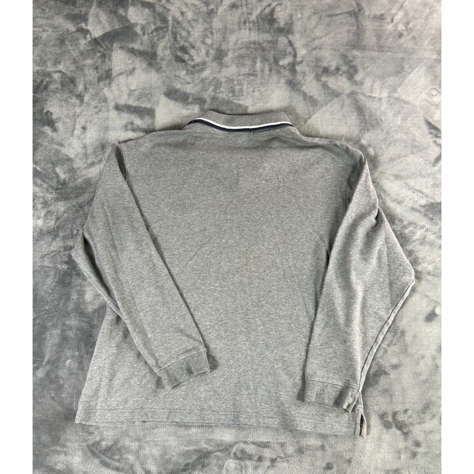Aquascutum VINTAGE Aquascutum London Gray Long Sleeve Polo Houndstooth Crest Golf Logo Size L Mens Shirt Size US L / EU 52-54 / 3 - 6 Thumbnail