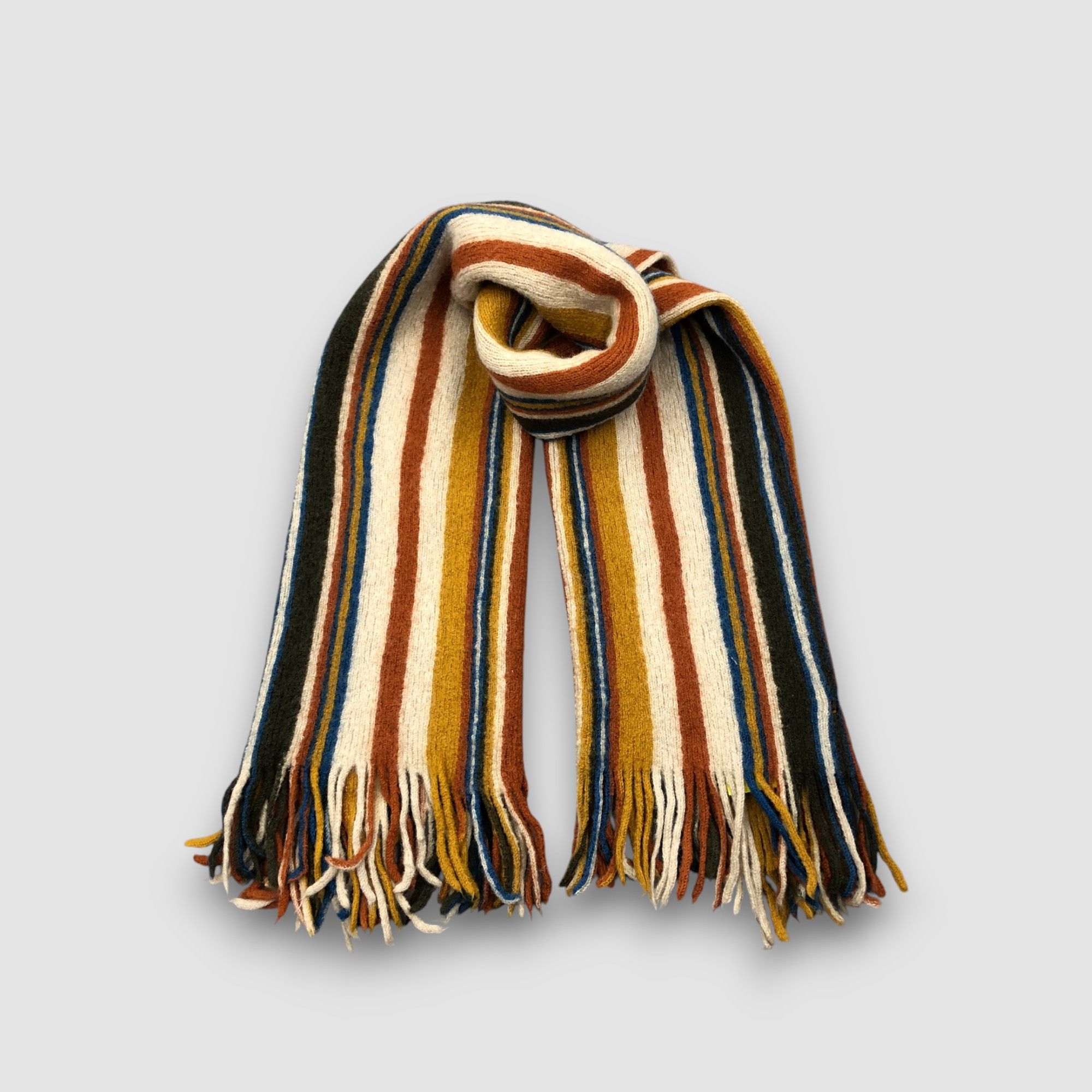 Japanese Brand Vintage Joop! Scarf Muffler Knit Wool Ribbed Knit Scarves Size ONE SIZE - 1 Thumbnail