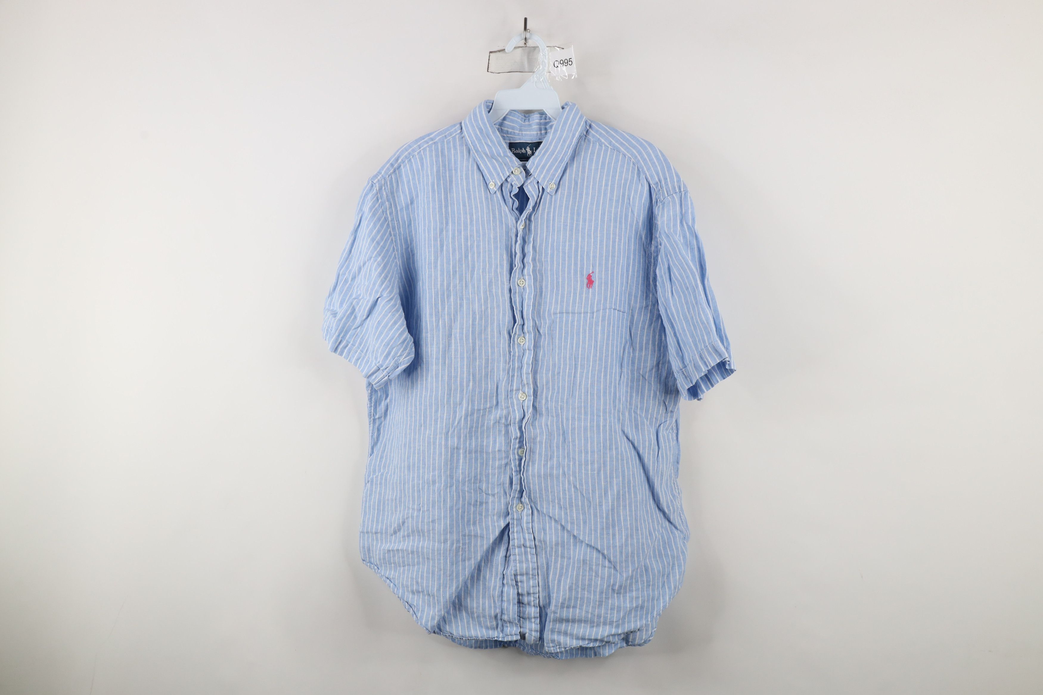 Polo Ralph Lauren Vintage 90s Ralph Lauren Short Sleeve Button Down Shirt Size US L / EU 52-54 / 3 - 1 Thumbnail
