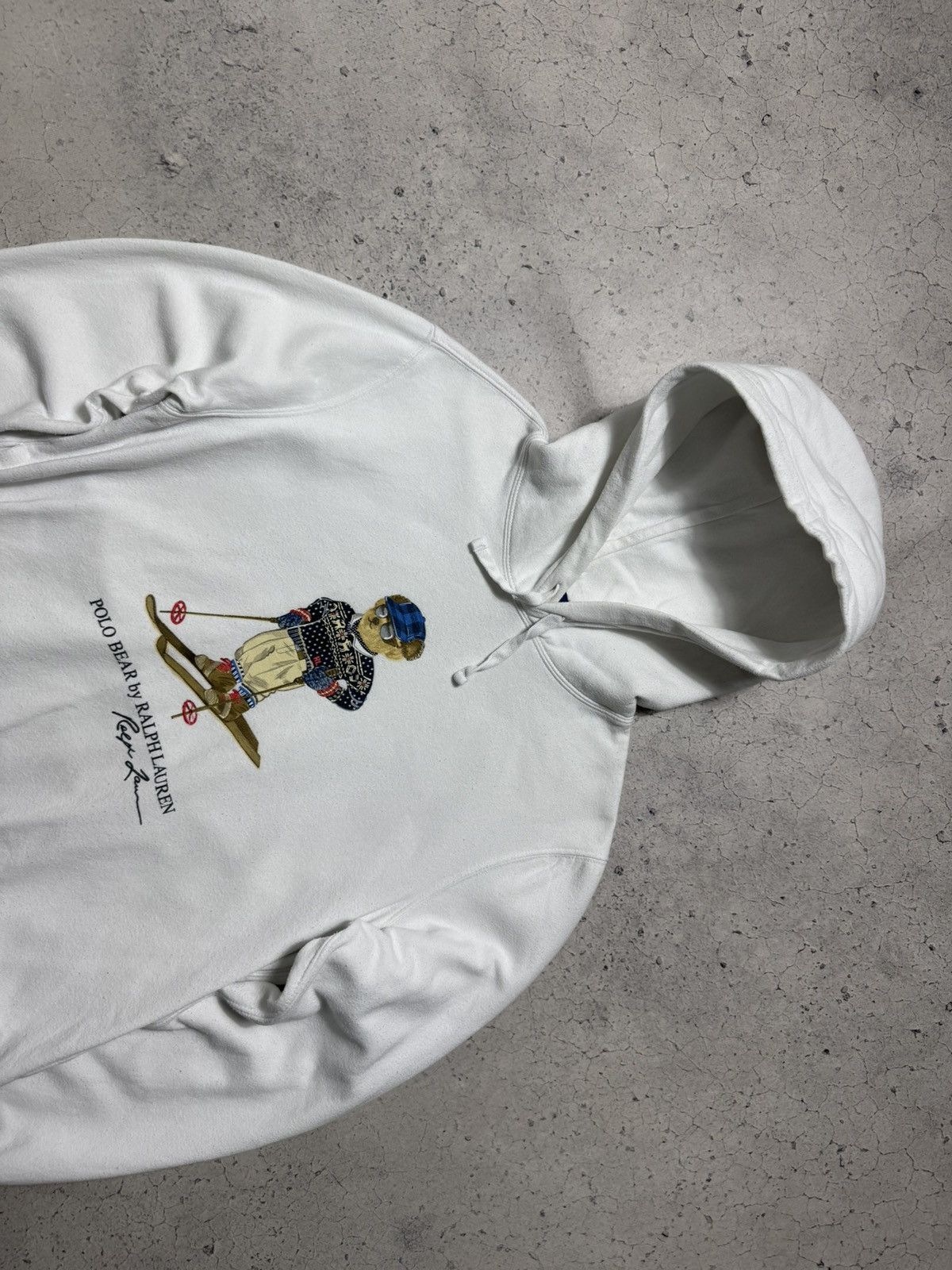 Polo Ralph Lauren Polo Ralph Lauren Bear Big Logo White Hoodie PRL Size M Size US M / EU 48-50 / 2 - 5 Thumbnail