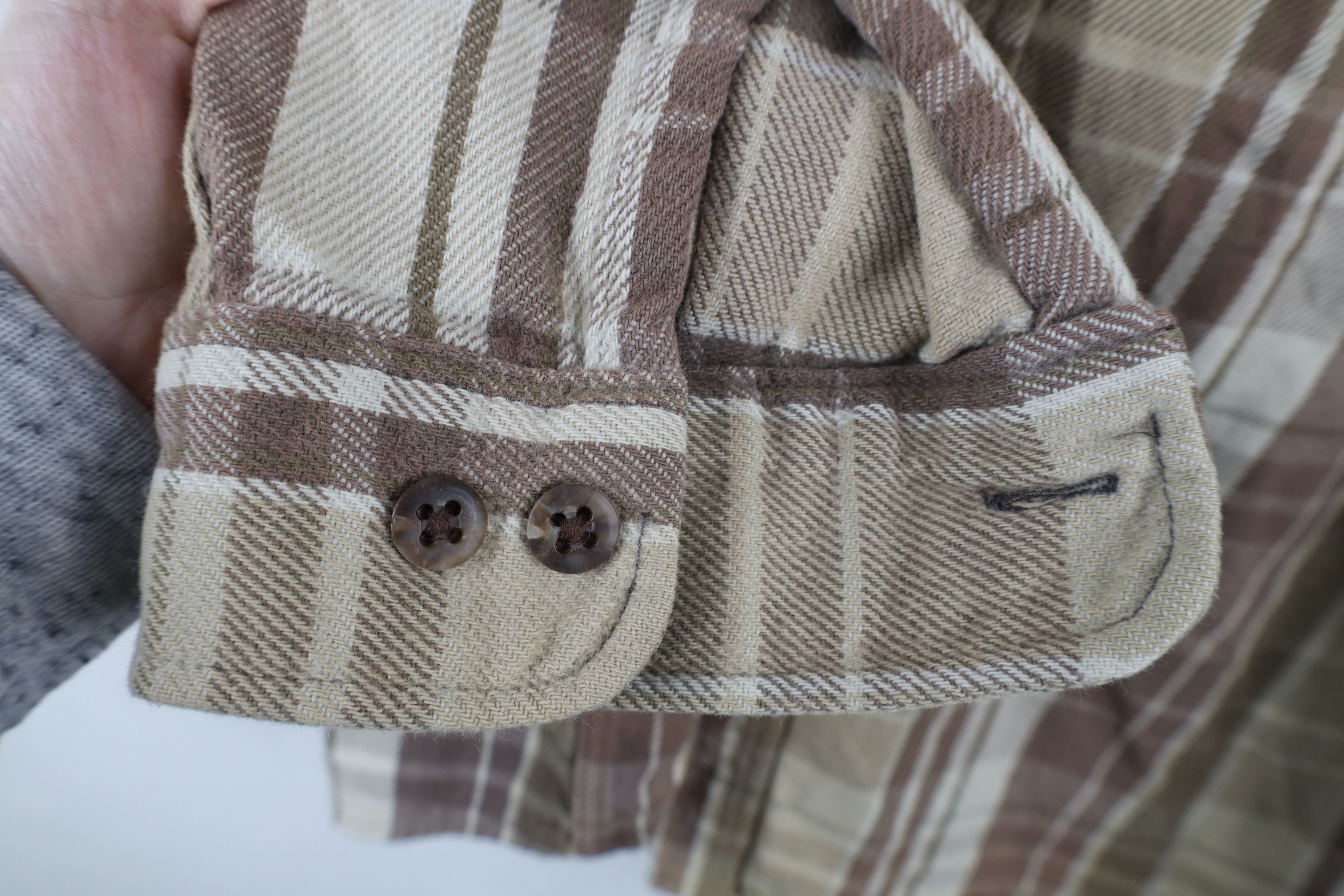 Vintage Vintage 90s Streetwear Heavyweight Button Shirt Plaid Size US XL / EU 56 / 4 - 7 Thumbnail