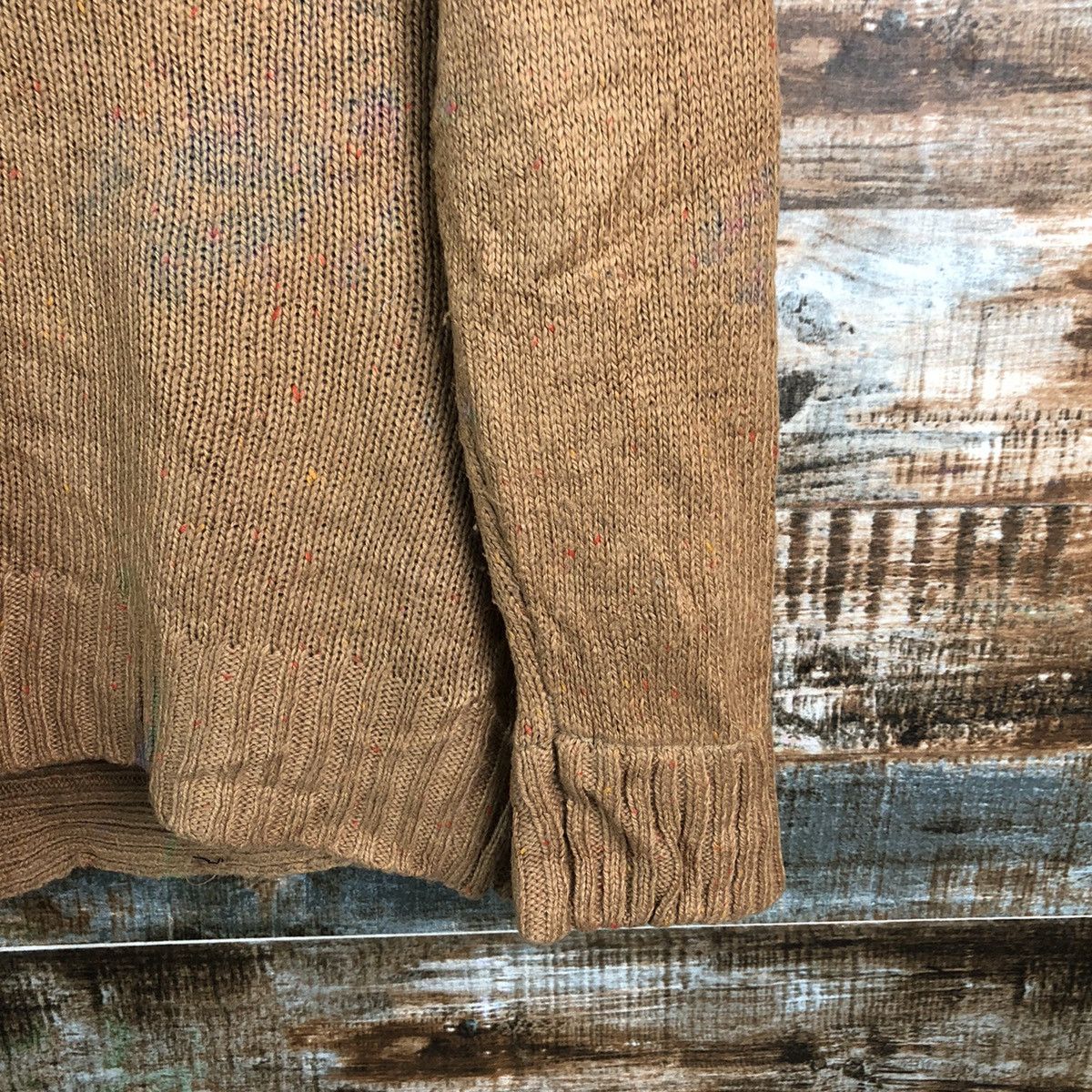 Homespun Knitwear × Japanese Brand M.M.O Brown cardigan vintage Knitwear #A2339 Size US M / EU 48-50 / 2 - 17 Thumbnail