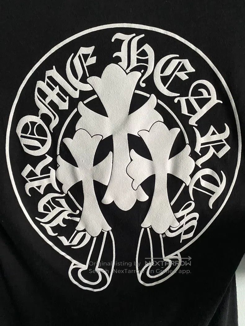 Chrome Hearts CHROME HEARTS Size XS Deep V-neck black pocket three cross Size US XS / EU 42 / 0 - 6 Thumbnail
