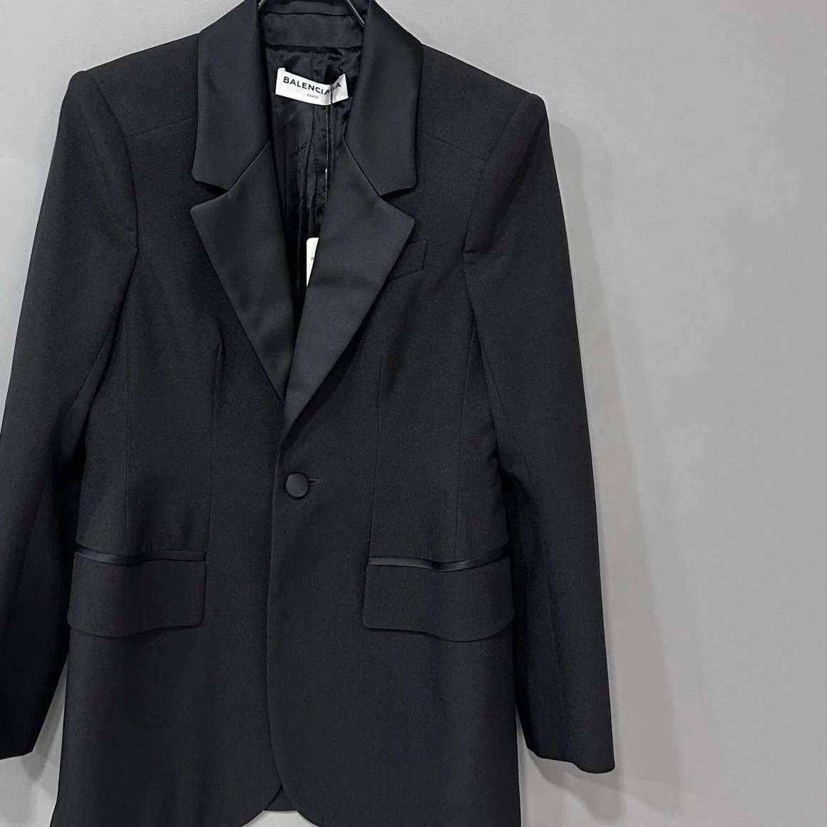Balenciaga Balenciaga Black Lining Slogan Print Blazer 38 Size XS / US 0-2 / IT 36-38 - 2 Thumbnail