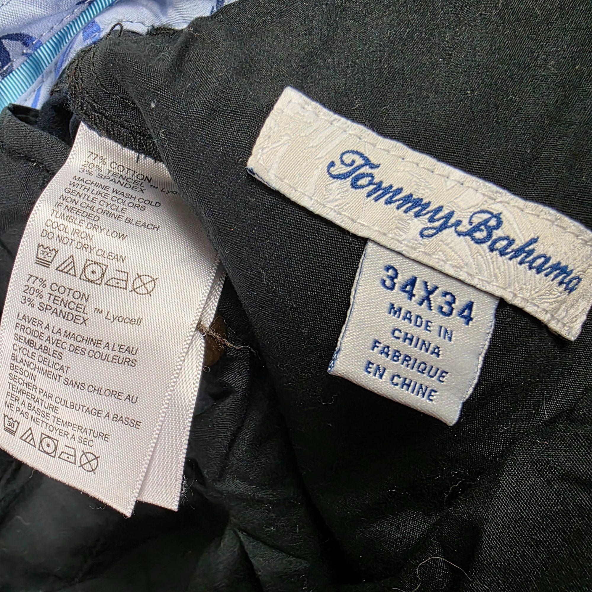Tommy Bahama Tommy Bahama 34x34 Mens Black Chino Pants Going Out Casual W Size US 34 / EU 50 - 3 Thumbnail