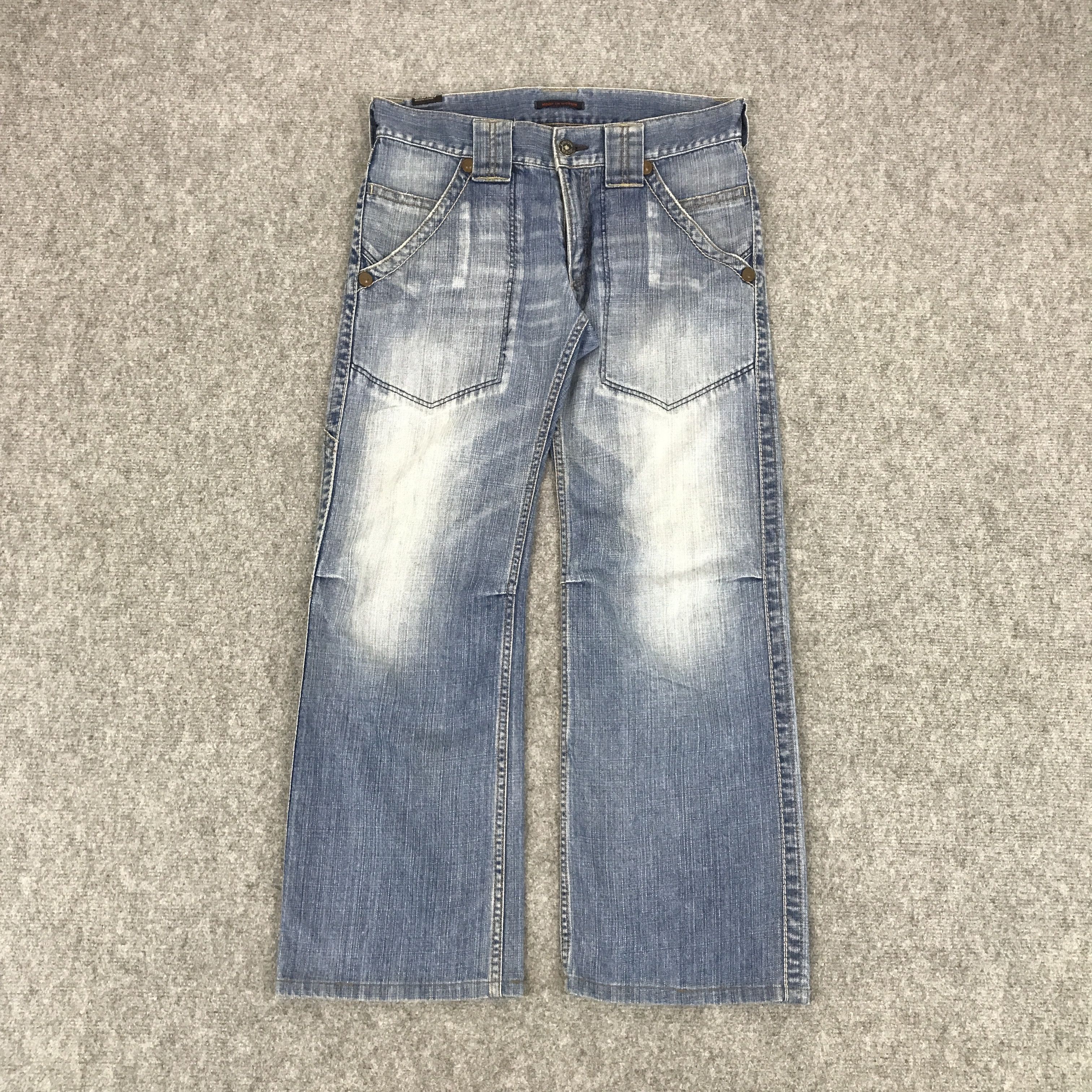 If Six Was Nine × Japanese Brand × Le Grande Bleu (L.G.B.) FLARED BLUE WAY MODERN BOOTCUT DENIM JEANS Size US 32 / EU 48 - 1 Thumbnail