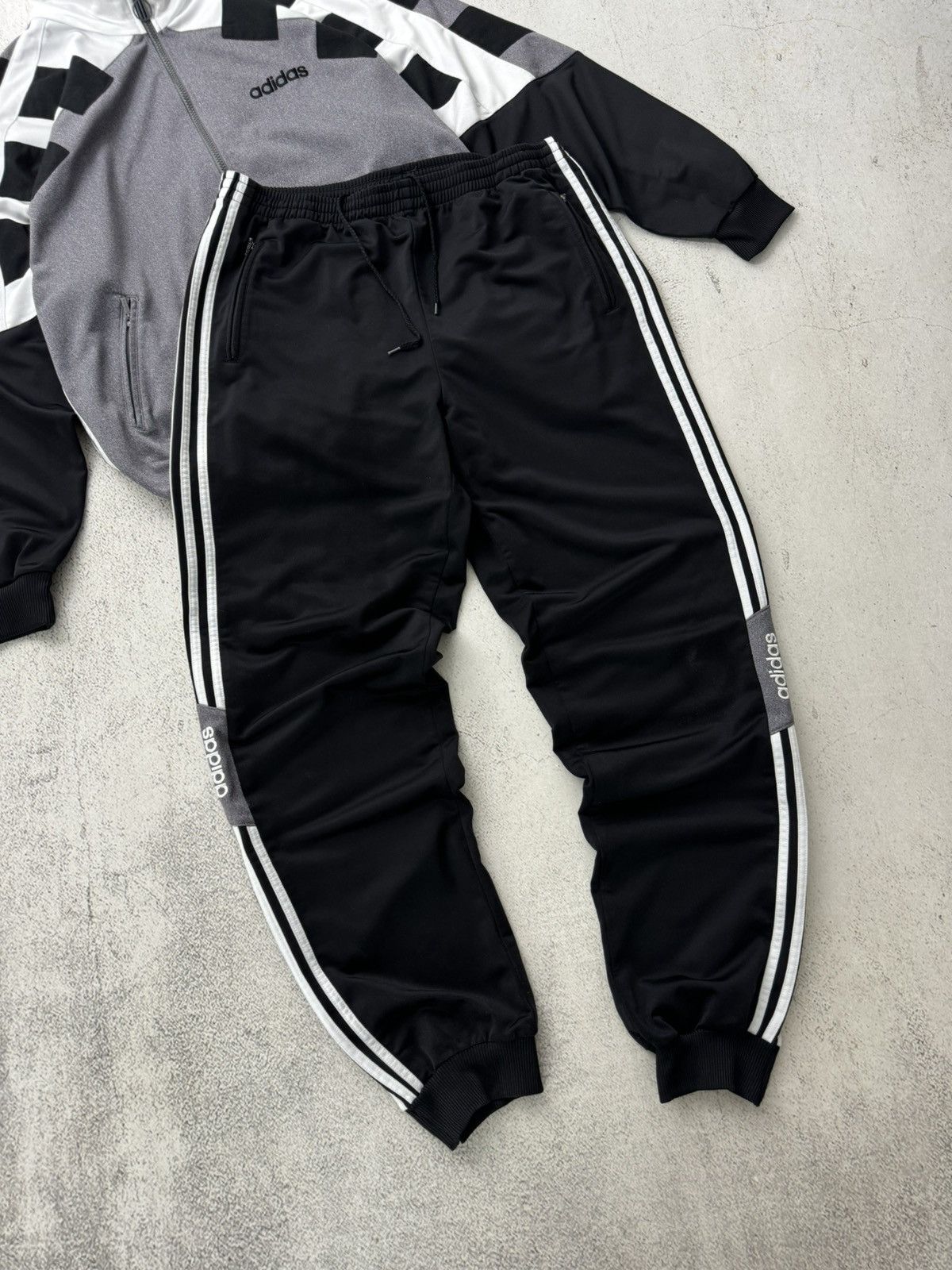 Adidas × Vintage Adidas Vintage Retro Track Suit Size US L / EU 52-54 / 3 - 3 Thumbnail