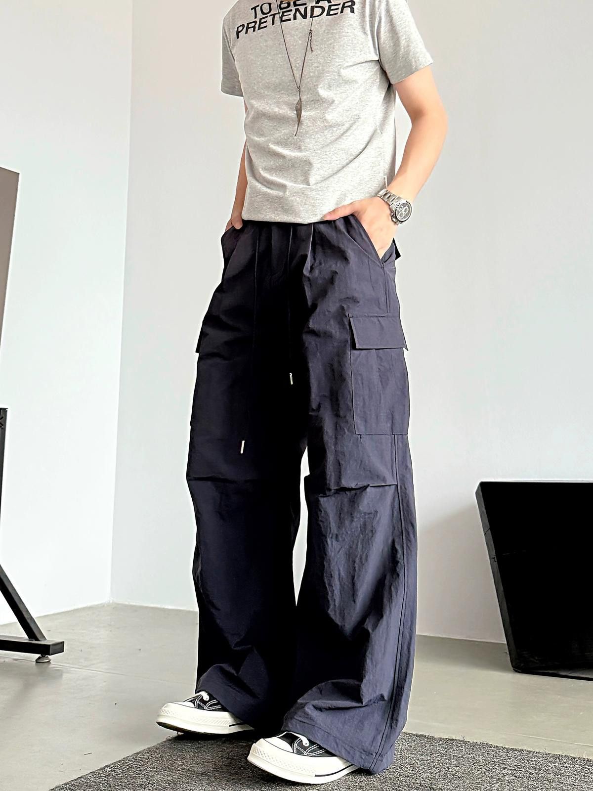Other Wide Leg Cargo Pants, Loose Fit Trousers Size US 32 / EU 48 - 2 Thumbnail