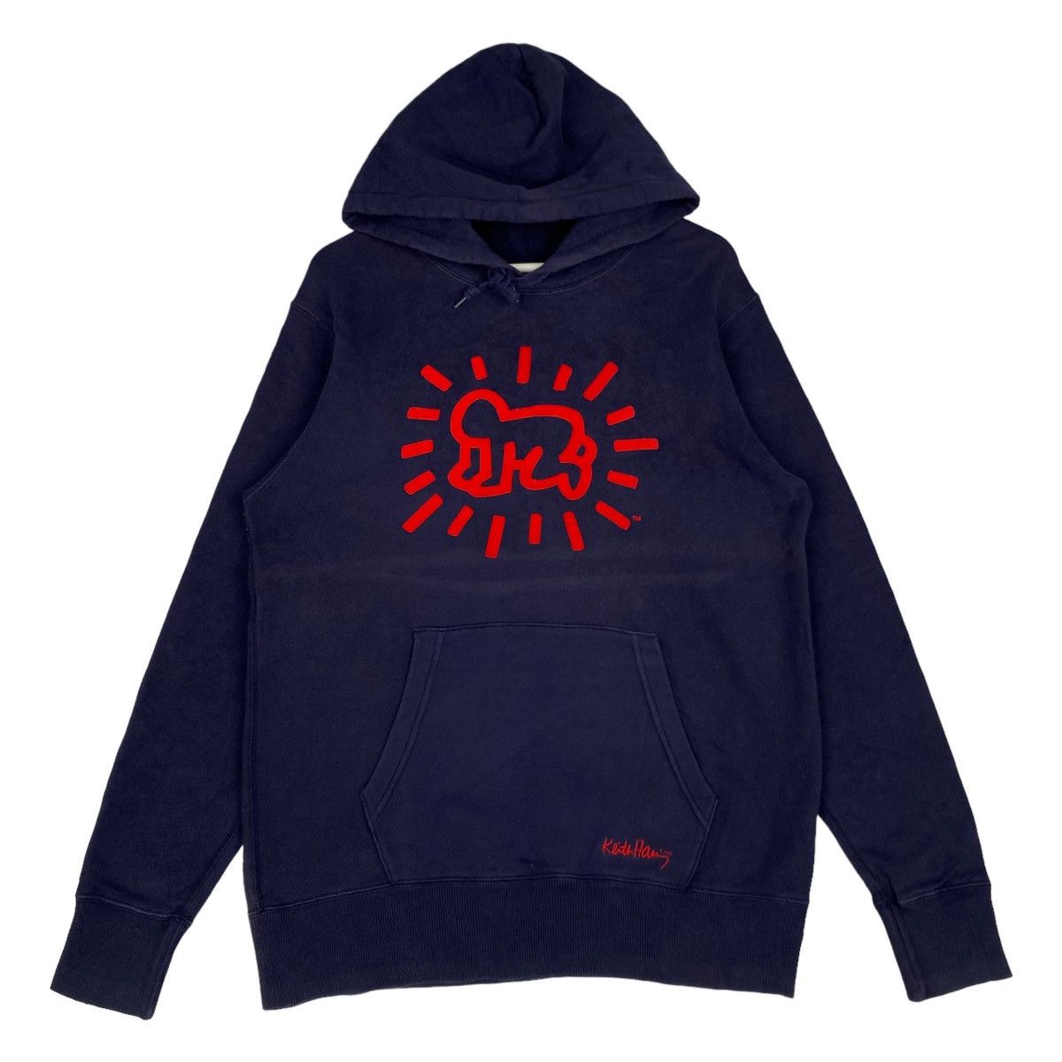 Keith Haring × Vintage Vintage SPRZNY Keith Haring Hoodie Navy Size L Size US L / EU 52-54 / 3 - 1 Thumbnail
