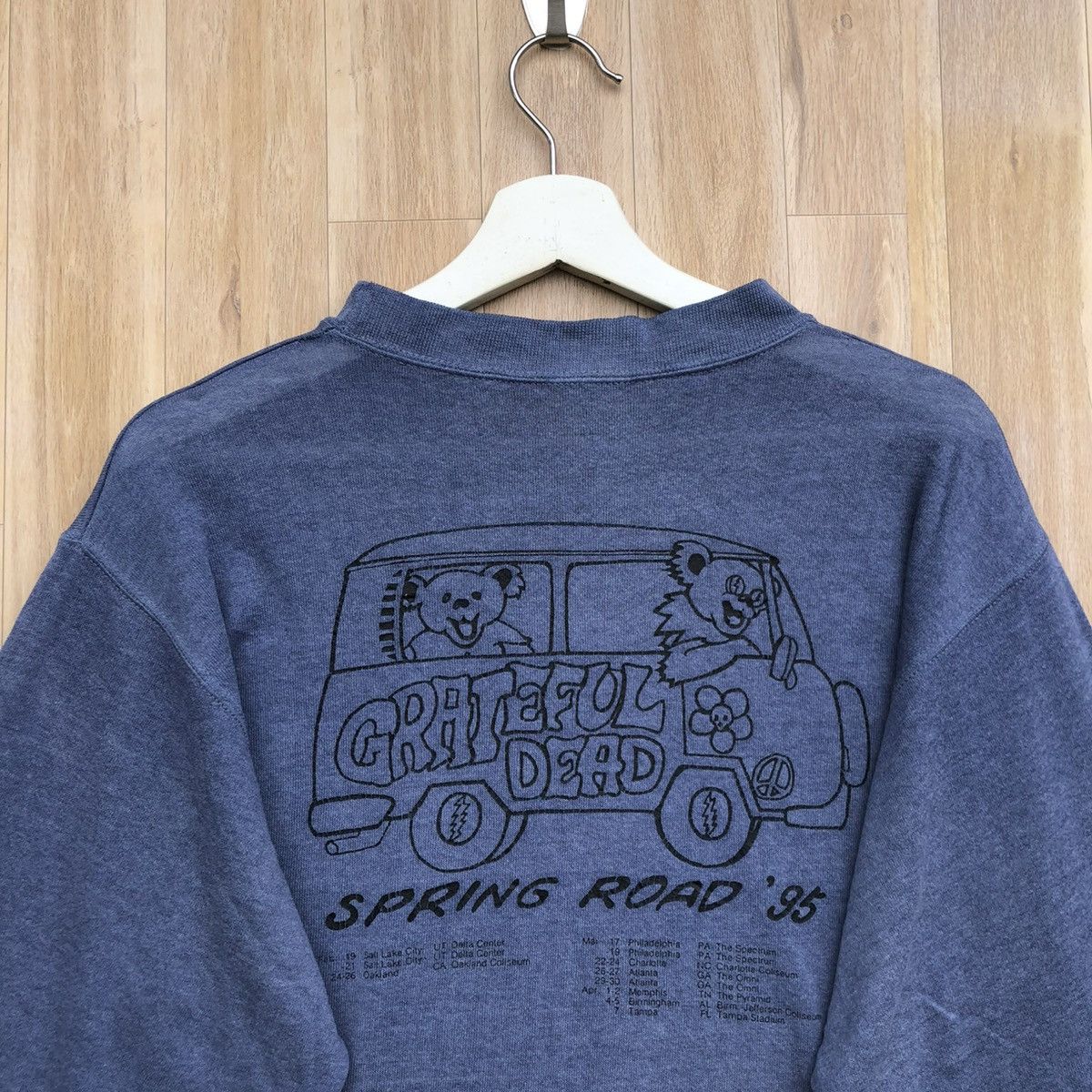 Band Tees Vintage 90’s Grateful Dead Band Spring Road Tour Pullover Size US M / EU 48-50 / 2 - 5 Thumbnail