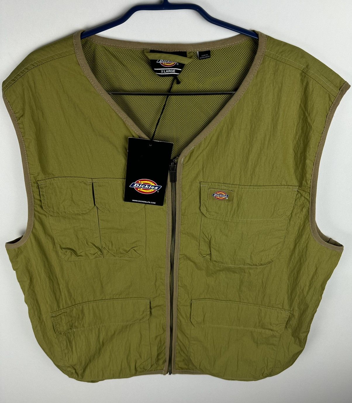 Carhartt NEW Dickies Pacific Olive Safari Multi Pocket Vest Size US XL / EU 56 / 4 - 3 Thumbnail
