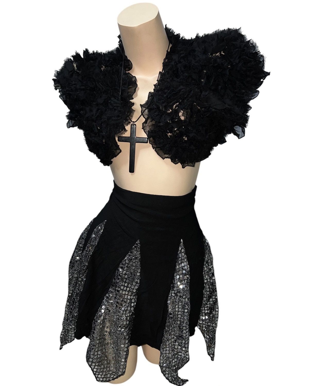 Japanese Brand Asymmetrical sequin midi skirt 🪩💖 Size 26" / US 2 / IT 38 - 6 Thumbnail