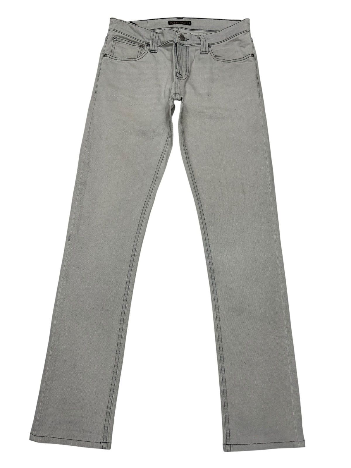 Nudie Jeans Nudie Jeans Tight Long John Cool Grey Denim Jeans Size 29" - 1 Thumbnail