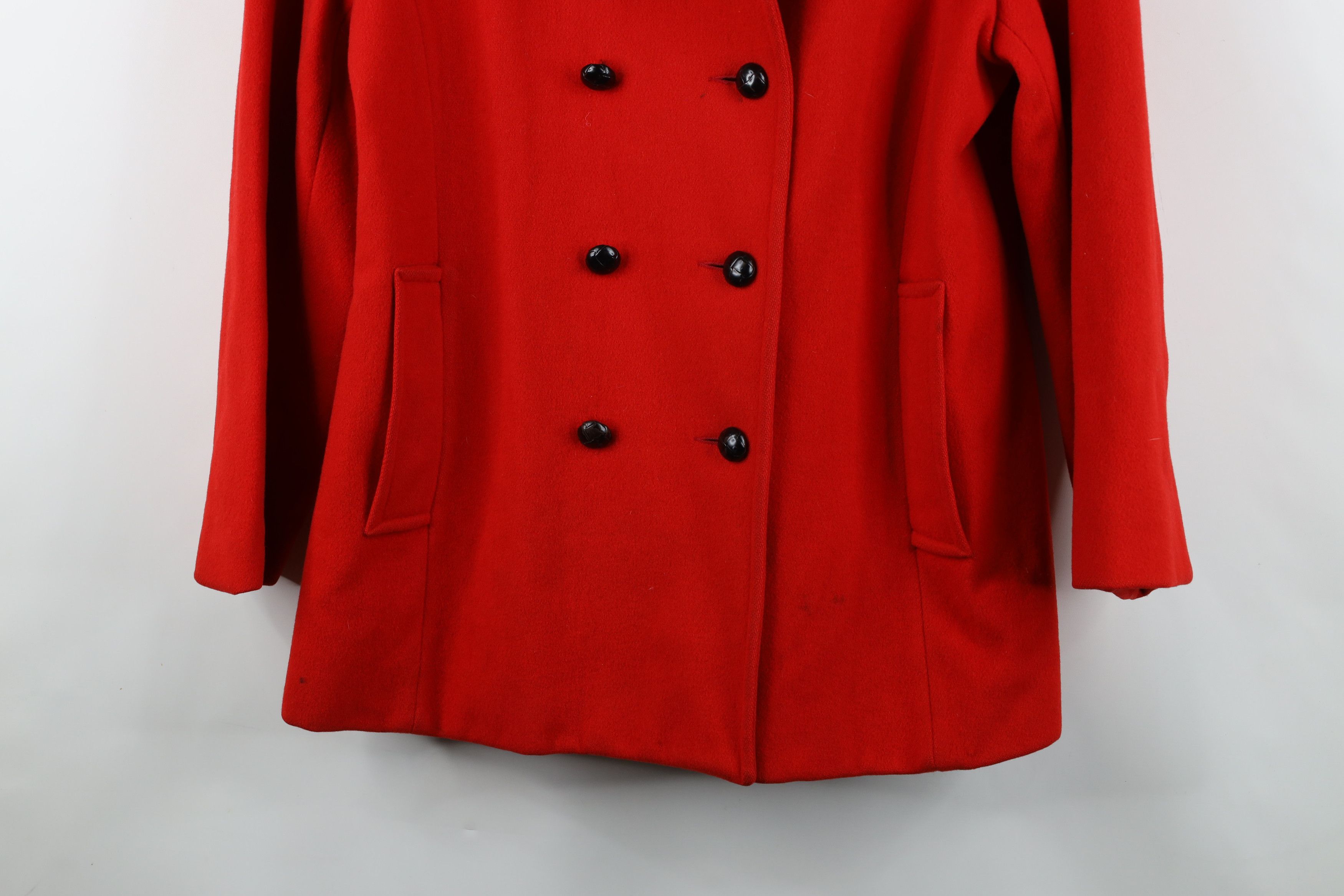 Vintage Vintage 90s Streetwear Wool Military Peacoat Jacket USA Size L / US 10 / IT 46 - 3 Thumbnail