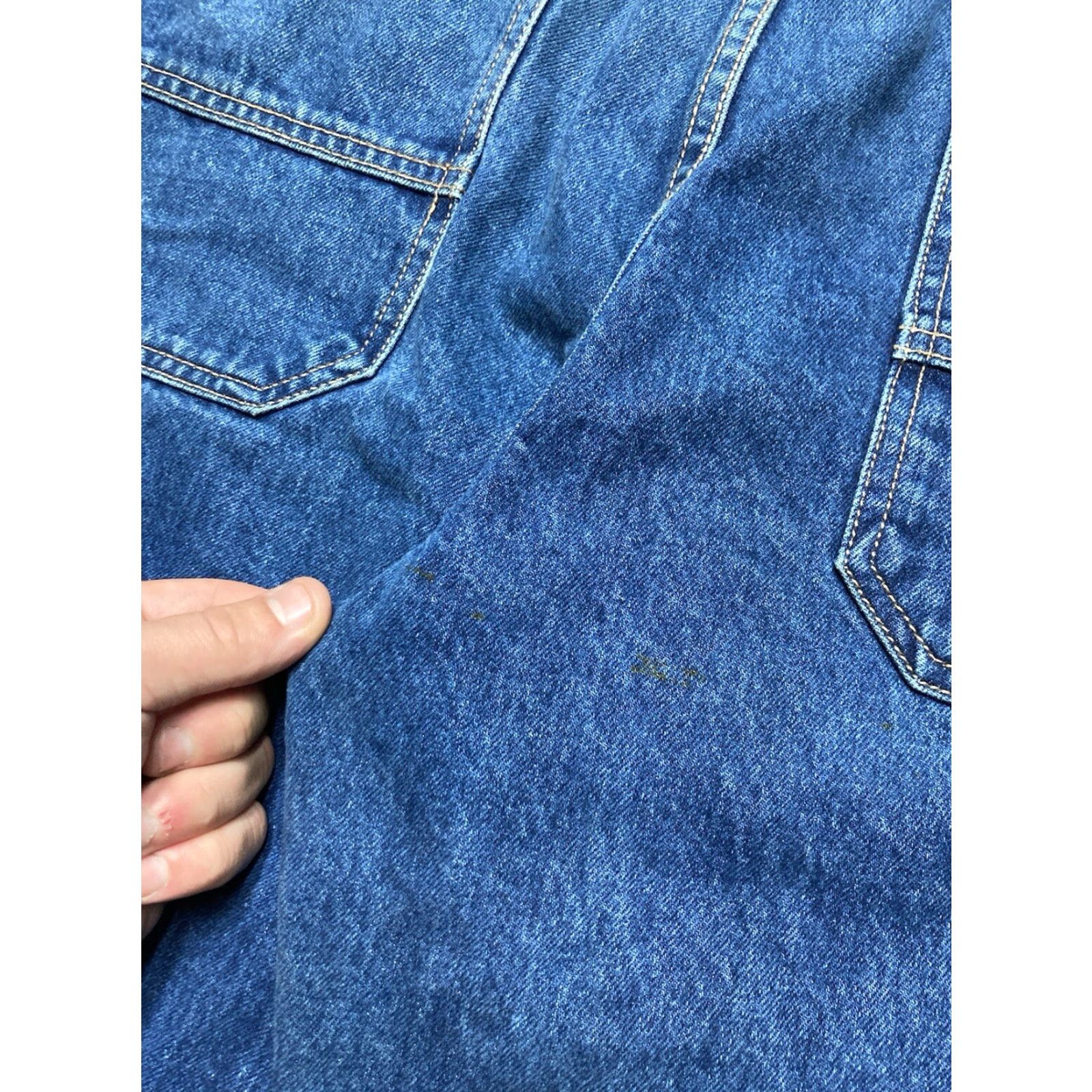 JNCO VINTAGE Jeans Wide-Leg 38x34 Men Blue Pockets Y2K Baggy Carpenter JNCO Style Skater Huge Size US 38 / EU 54 - 4 Thumbnail