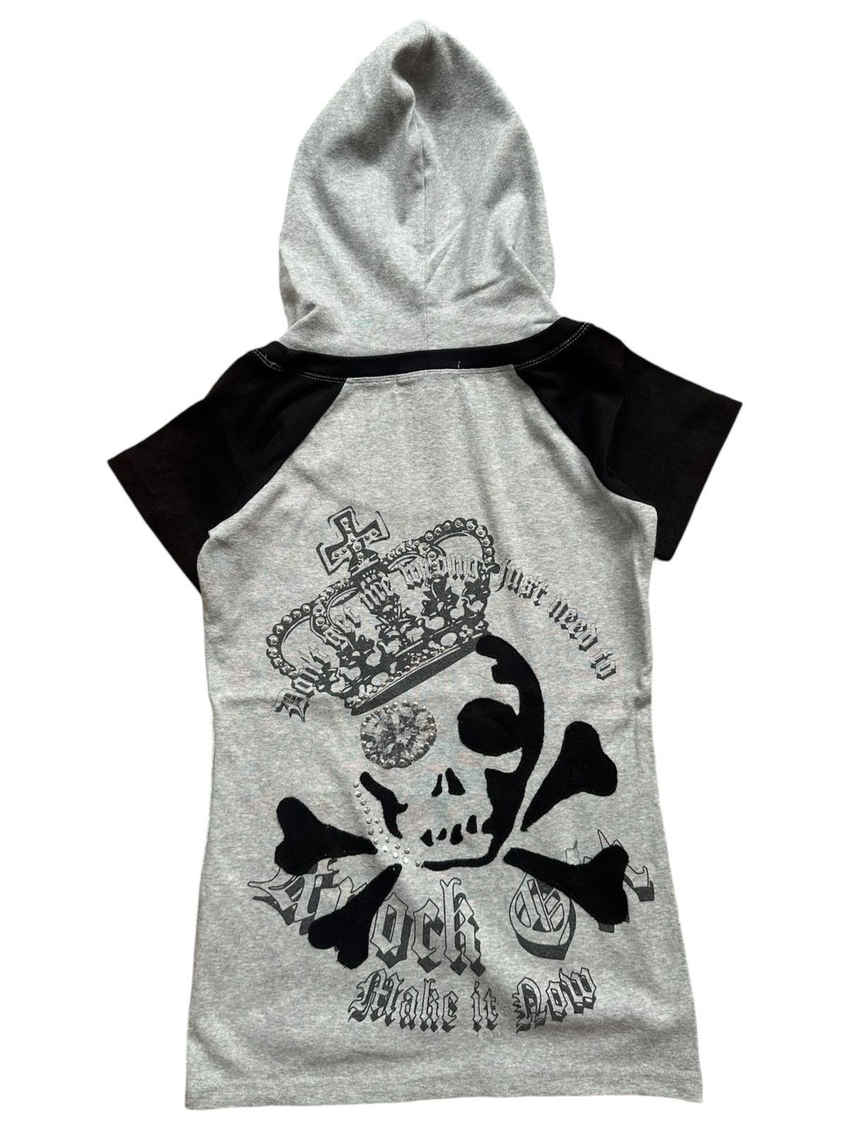 If Six Was Nine Kartica Blue Punk Short Sleeve Hoodie if6was9 Size S / US 4 / IT 40 - 1 Thumbnail