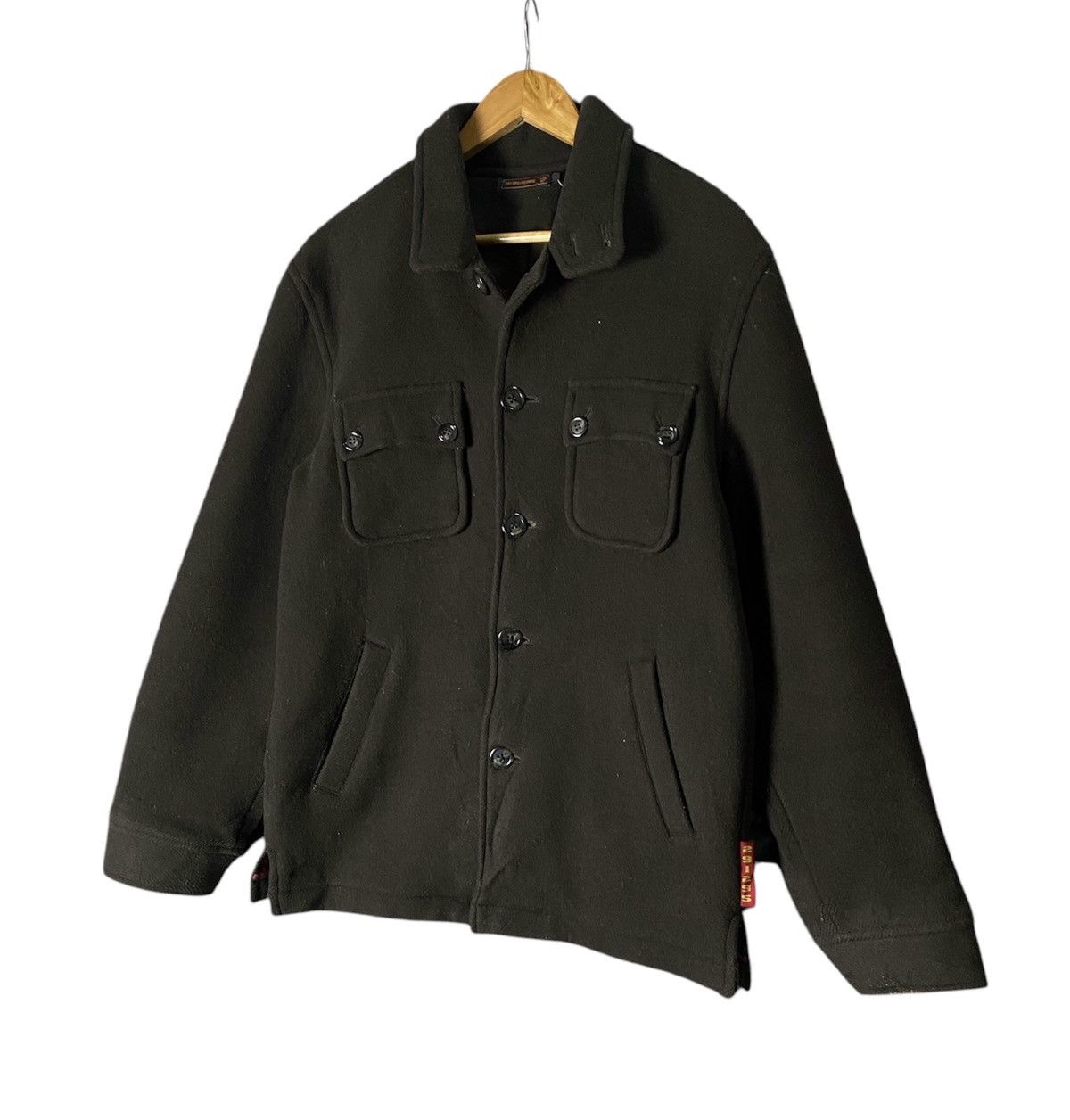 291295=Homme 291295 Homme Wool Button Up Jacket Size US M / EU 48-50 / 2 - 2 Thumbnail