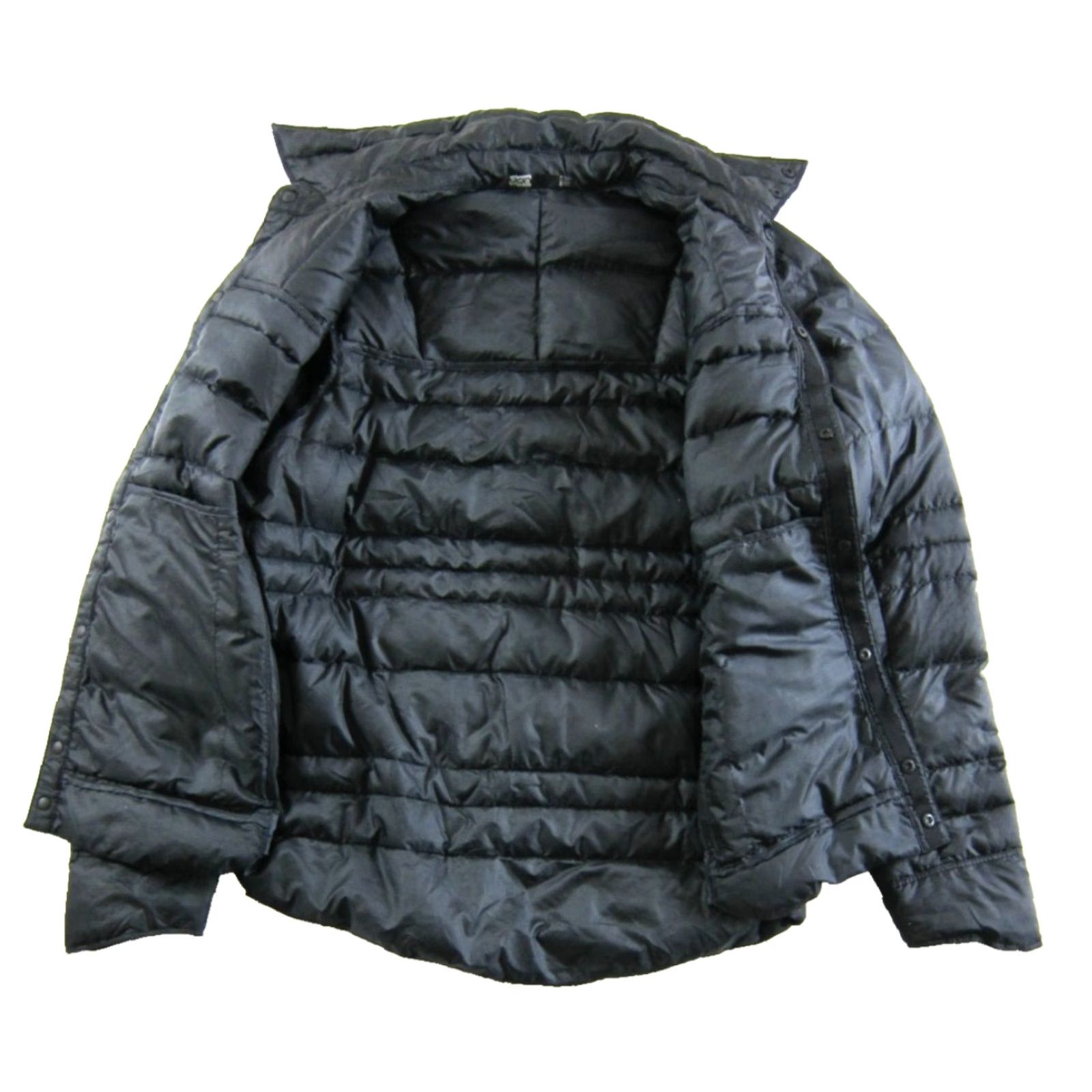 Vintage Nau Black 100% Goose Down Collar Snap Button Quilted Warm Puffer Jacket Men S Size US S / EU 44-46 / 1 - 5 Thumbnail