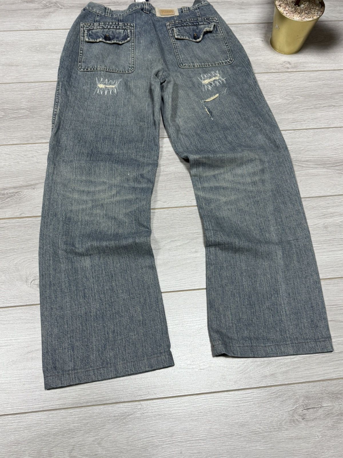 Dolce & Gabbana Dolce Gabbana elastic waistband distressed jeans tears pants Size US 32 / EU 48 - 3 Thumbnail