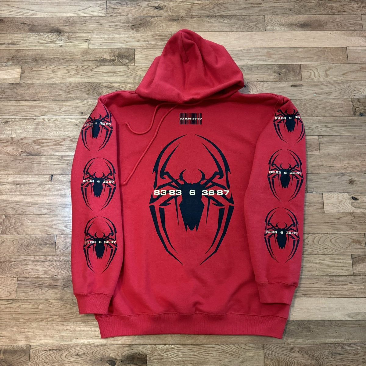 Vetements VTMNTS red spider hoodie | Grailed