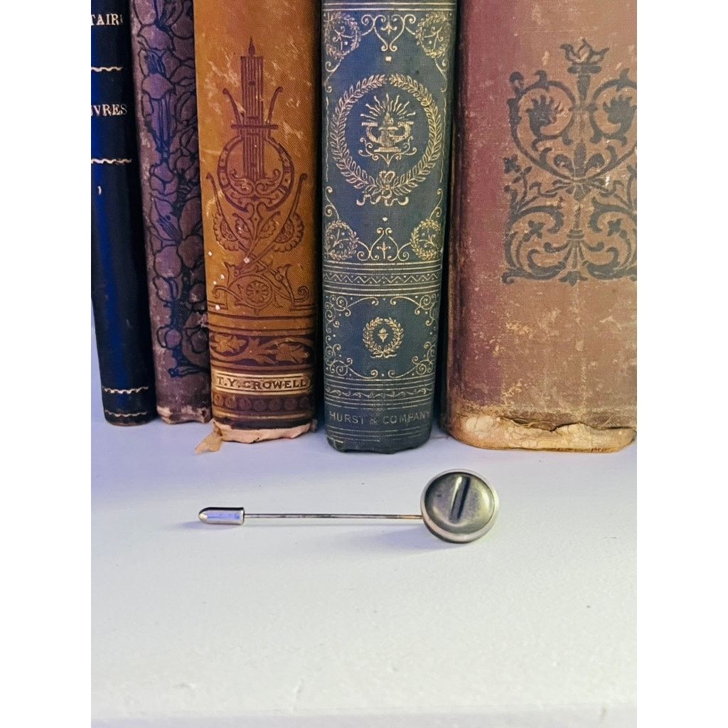 Other Victorian Stick Pin-Lapel Pin-Antique Metal-Brutalist-Steamp Size ONE SIZE - 6 Thumbnail