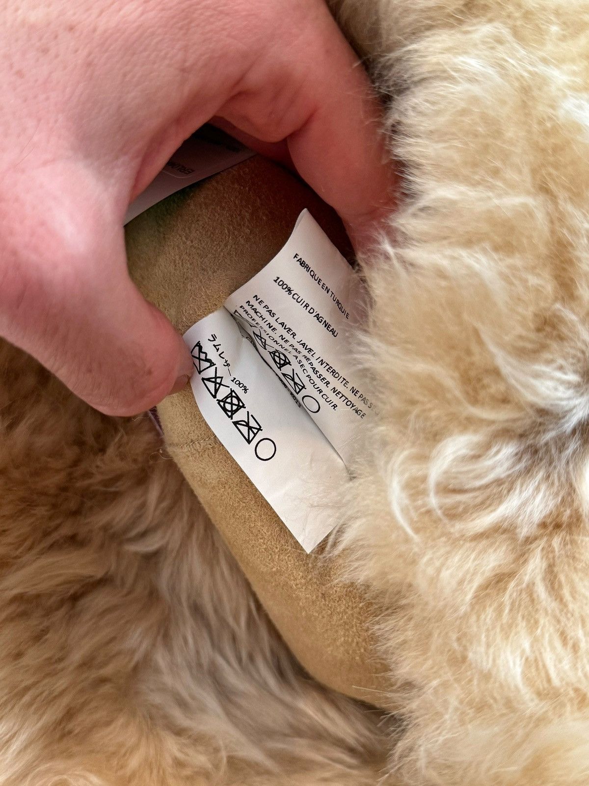 ERL RARE Shearling Oversized Military Fur Bag Size ONE SIZE - 15 Thumbnail