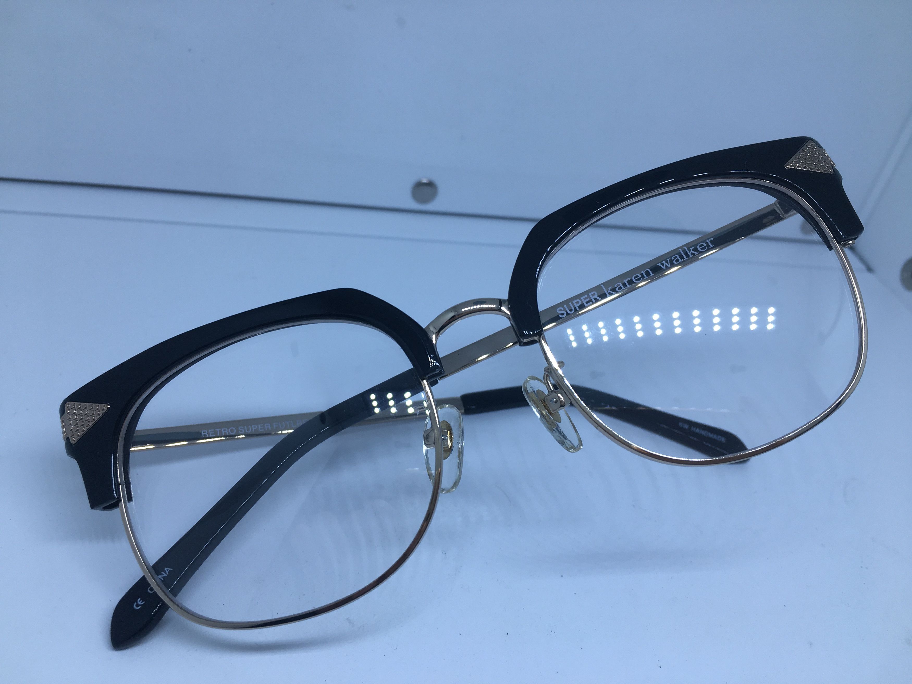 Karen Walker Karen walker Malcolm Rx Eyeglasses Frame Size ONE SIZE - 7 Thumbnail