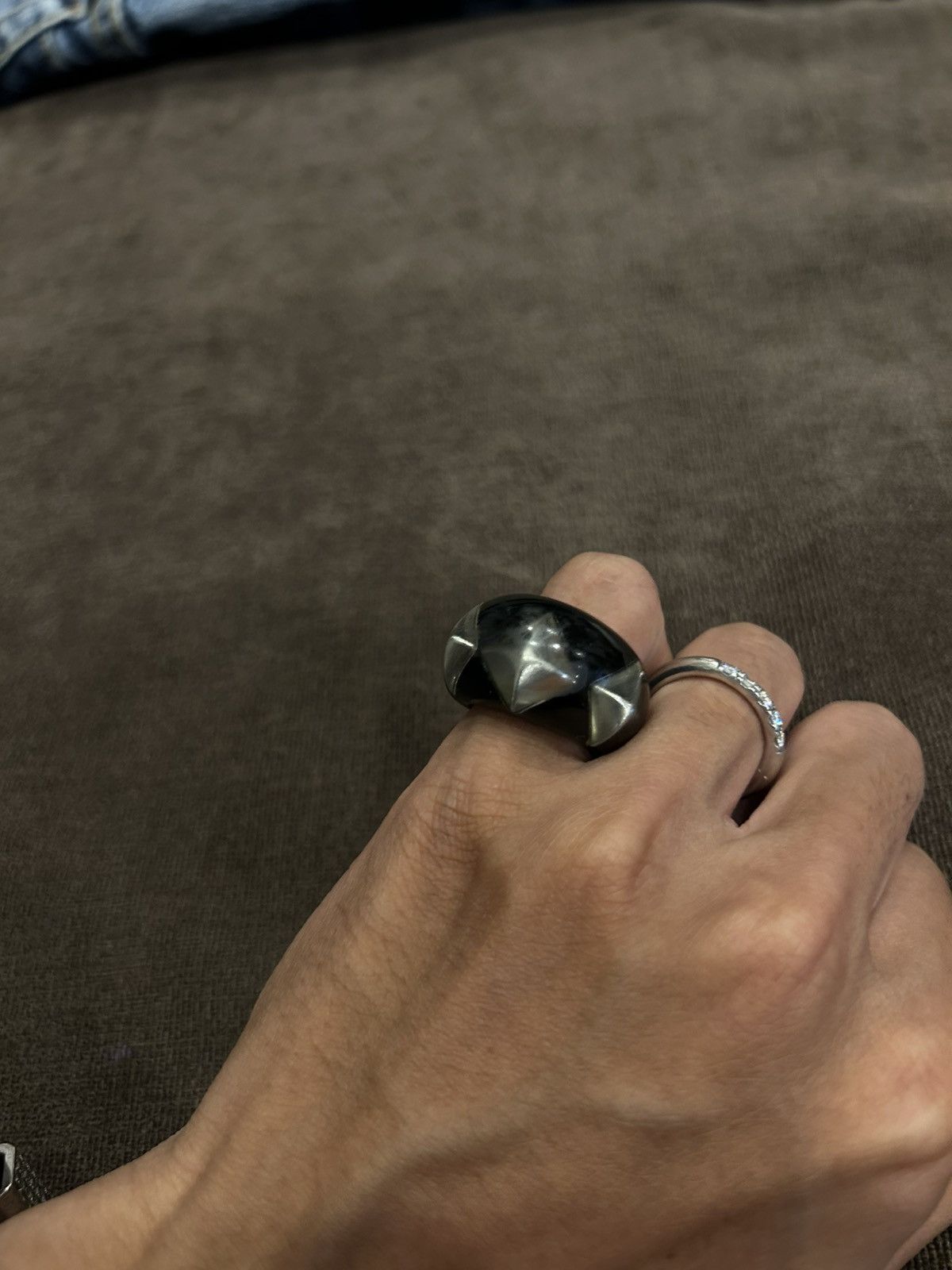 Hysteric Glamour Hysteric Glamour Acrylic Ring Size ONE SIZE - 2 Thumbnail