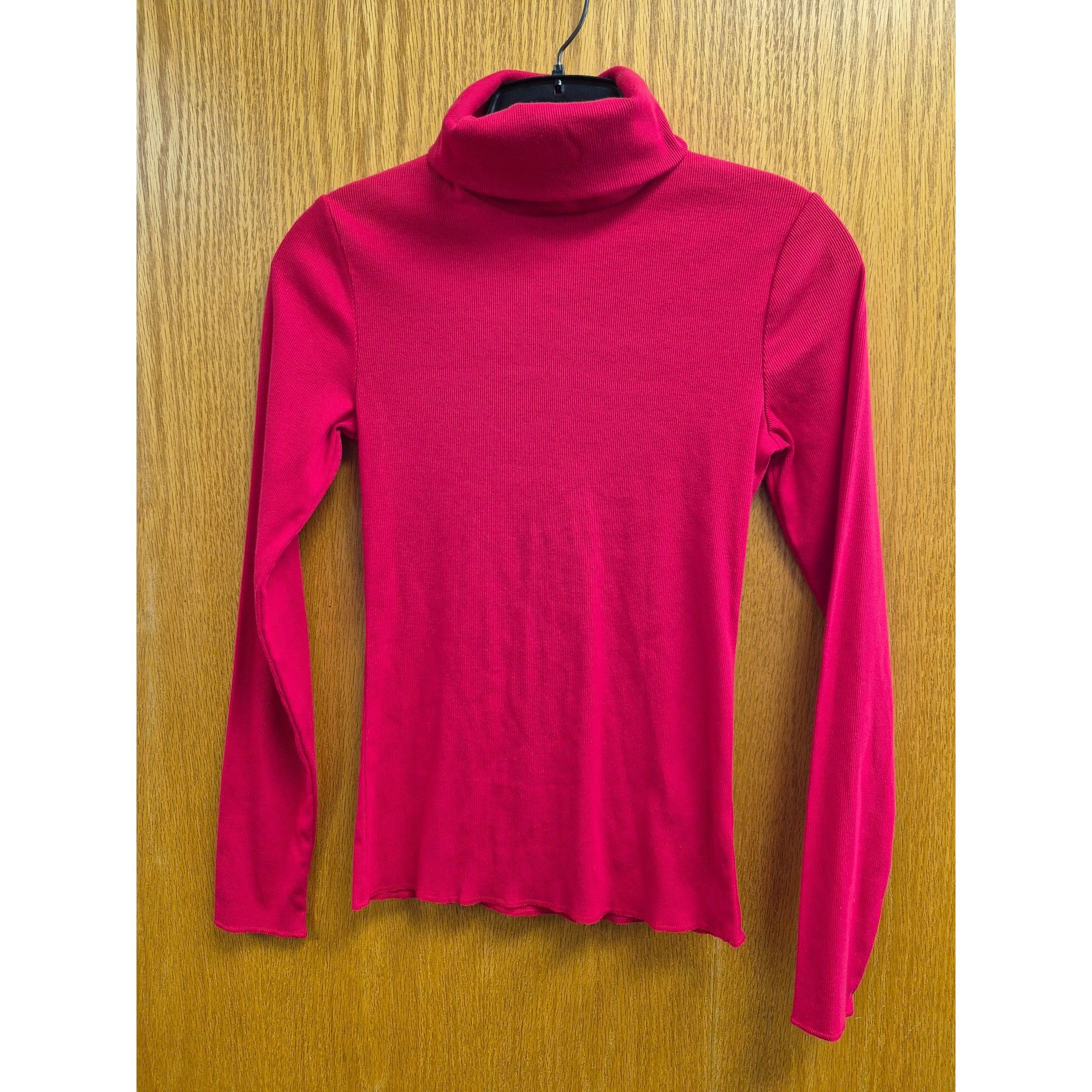 Other Women's Long Sleeve Mock Turtleneck Rib-Knit T-Shirt - Wild Size S / US 4 / IT 40 - 3 Thumbnail