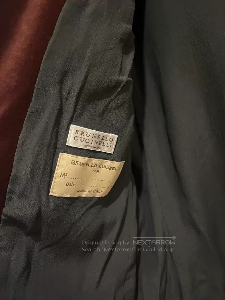 Brunello Cucinelli Brunello Cucinelli Velvet Beaded Suit Jacket Size XS / US 0-2 / IT 36-38 - 5 Thumbnail