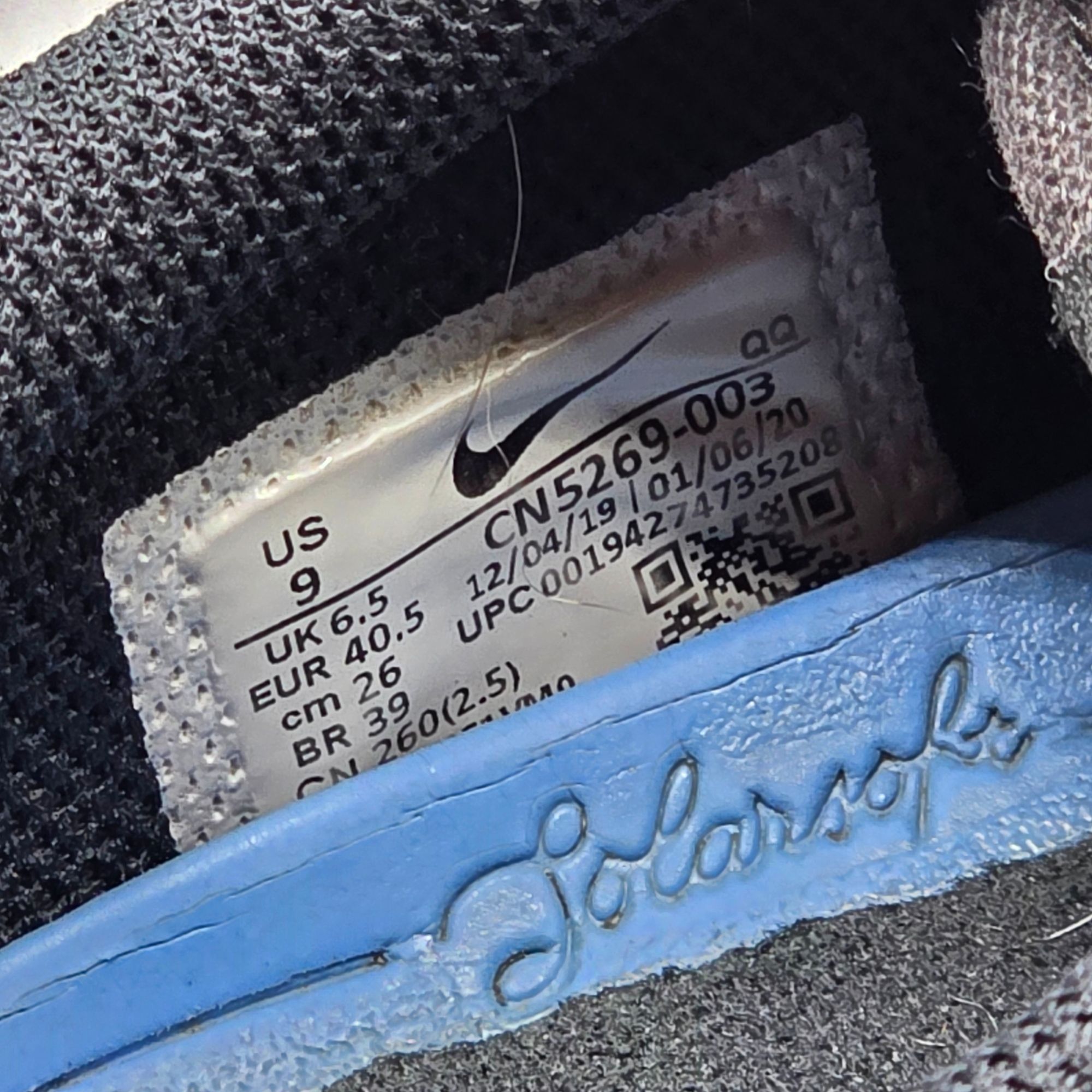 Nike Nike SB Charge Womens Size 9 Black White Sneaker Shoes Casua Size US 9 / EU 42 - 7 Thumbnail