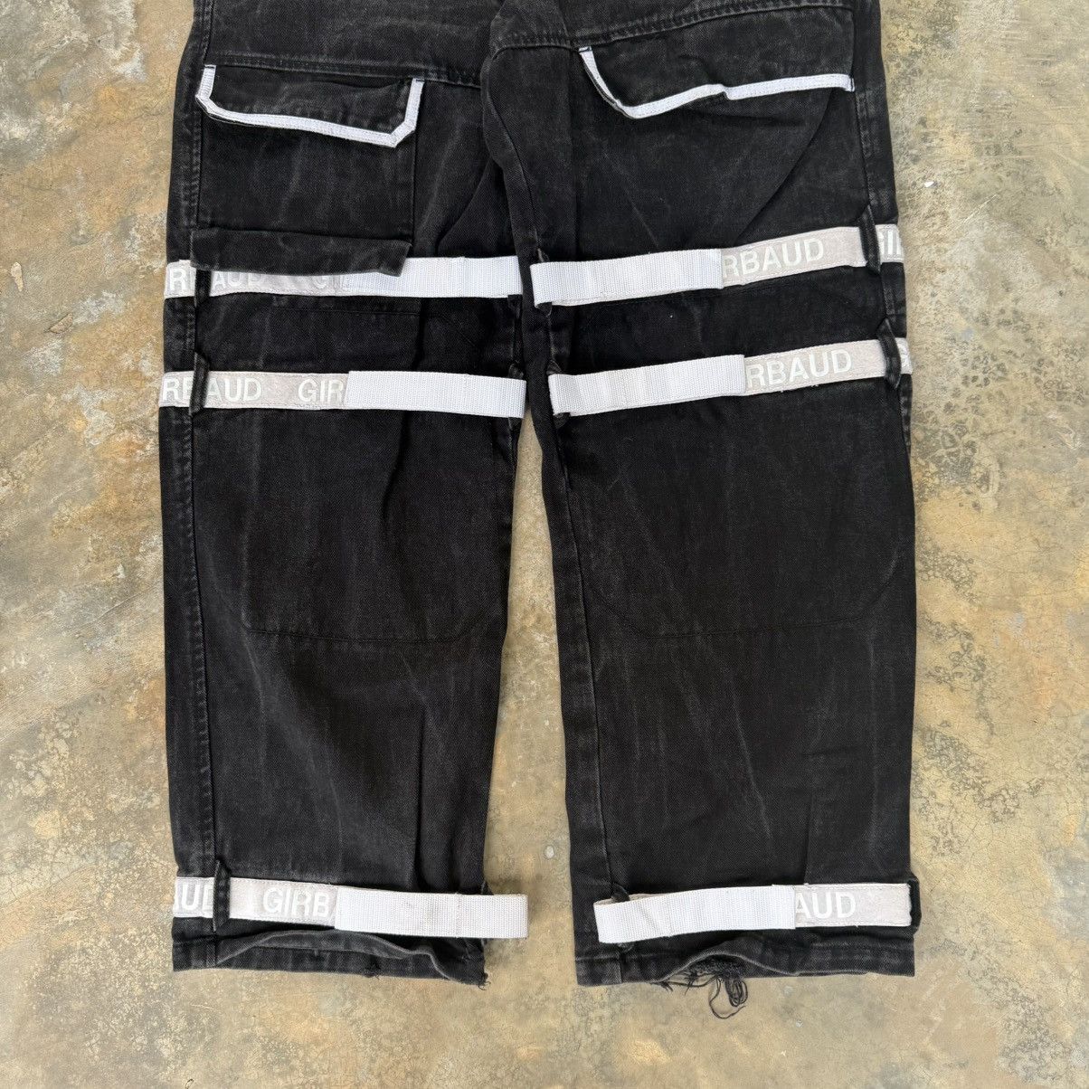Marithe + Francois Girbaud Vintage y2k MFG Baggy Stripe Jeans Size US 37 - 3 Thumbnail