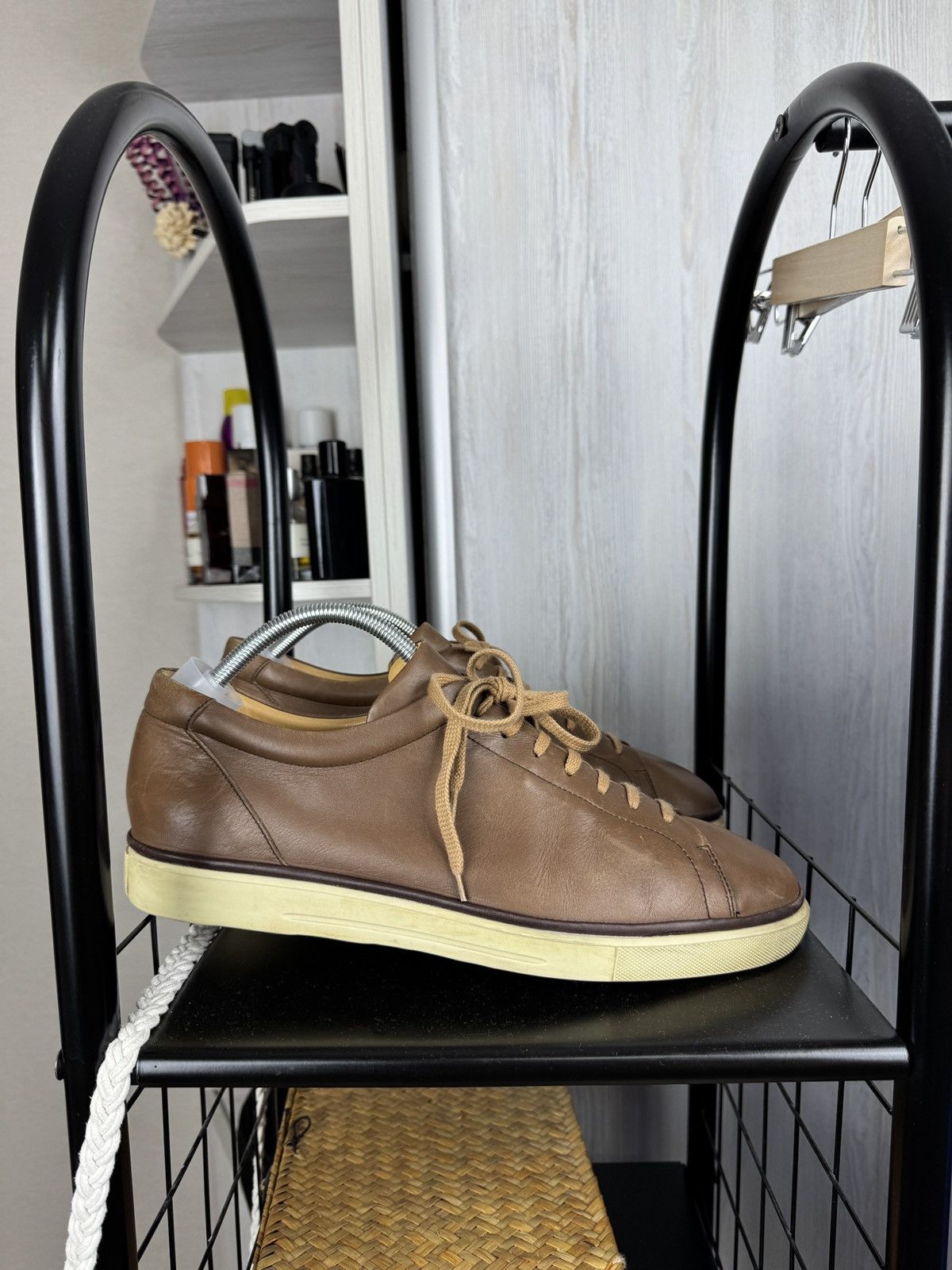 Bally BALLY Levico Italian Brown Leather Sneakers Size US 12 / EU 45 - 1 Thumbnail