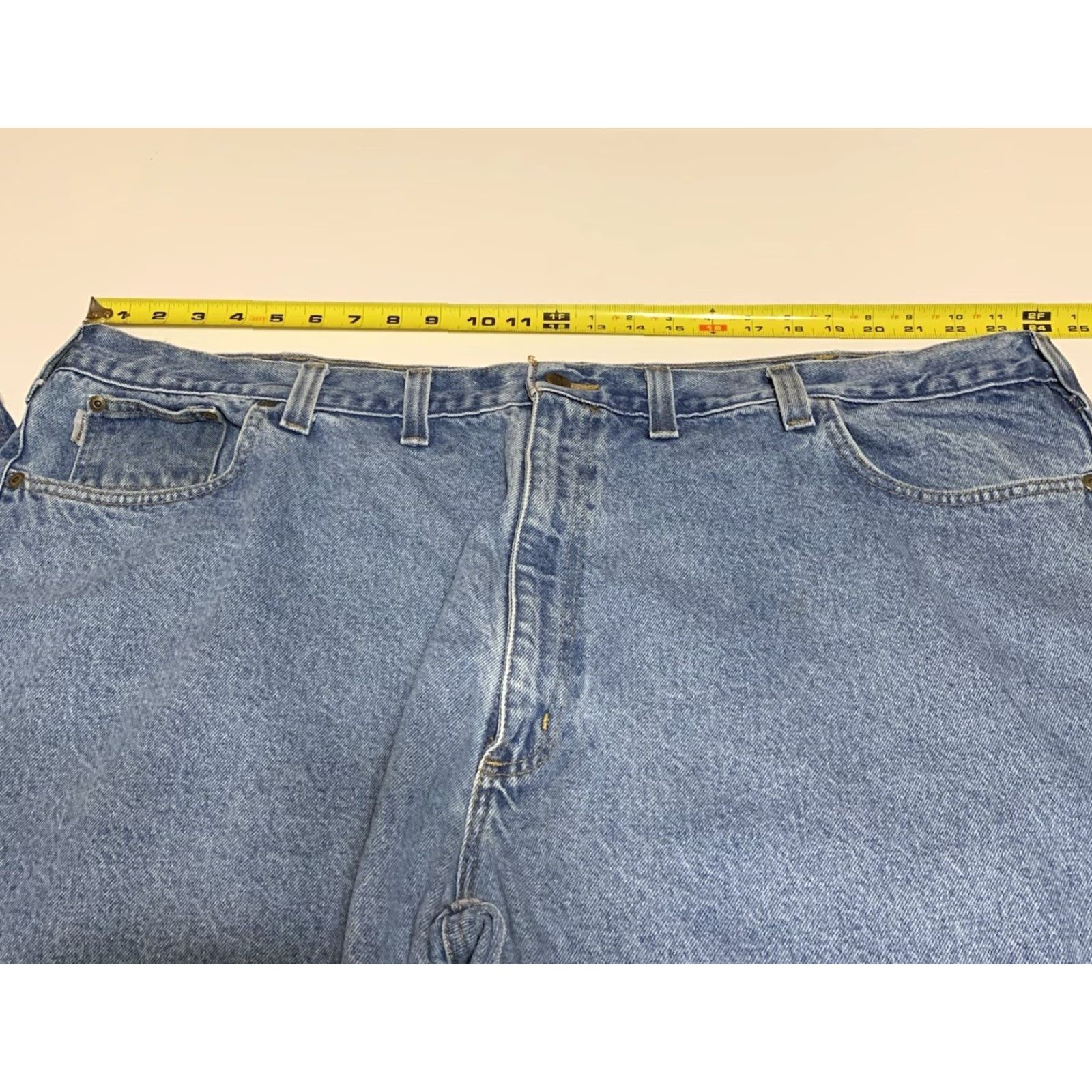 Carhartt VINTAGE Carhartt Jeans Mens 48x31 Relaxed Fit Work Blue 5-Pocket Denim Blue Mens Jeans Size US 32 / EU 48 - 3 Thumbnail
