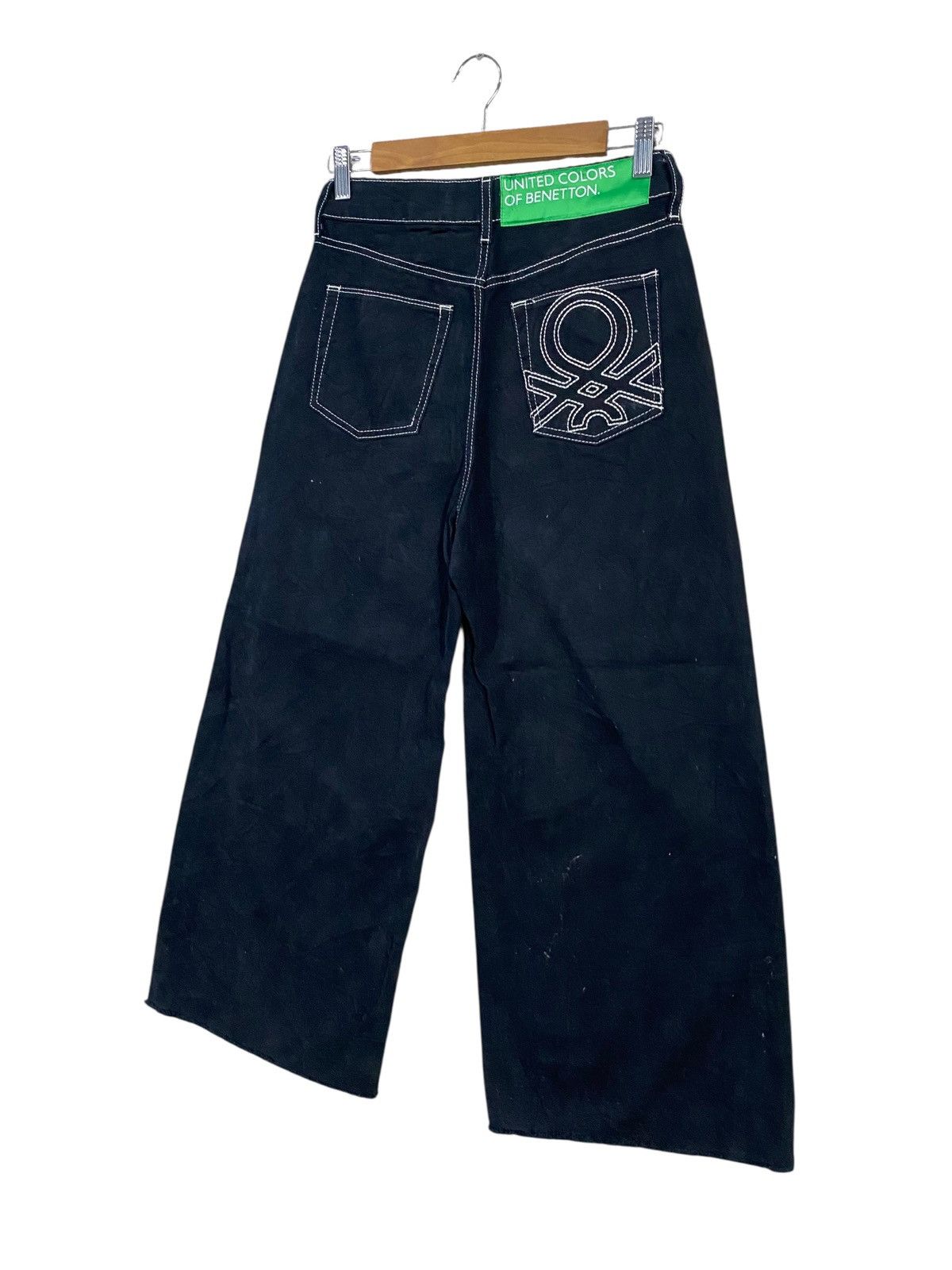 United Colors Of Benetton United colors of benetton wide black pants Size US 26 / EU 42 - 3 Thumbnail