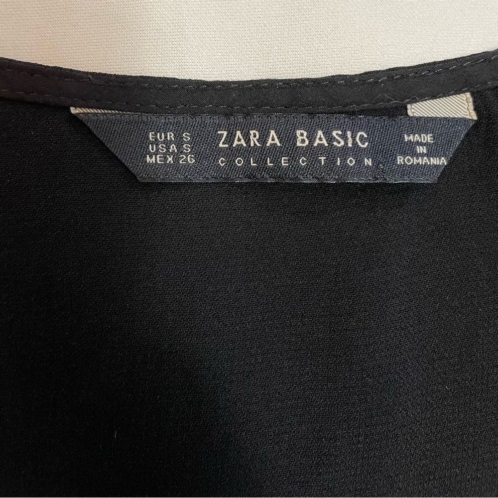 Zara Zara Basic Collection Sleeveless Back Tie Black Top Vest Si Size S / US 4 / IT 40 - 7 Thumbnail